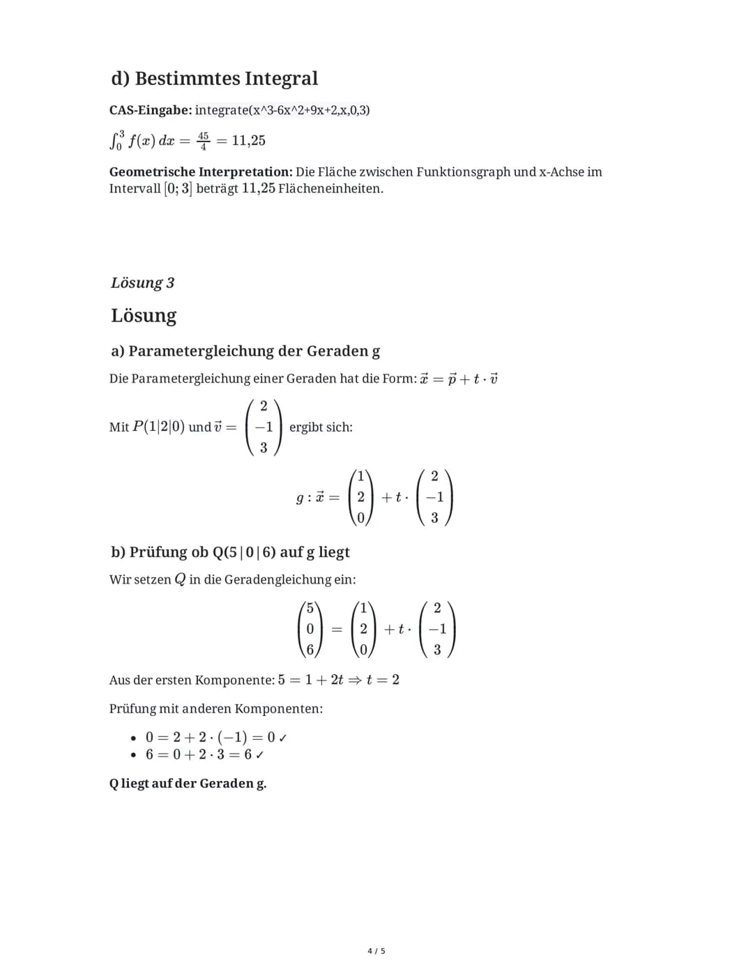 Deutschland/Nordrhein-Westfalen
03.06.2025
Mathe ZK NRW: Vektoren und Analysis
Klasse 11, Gymnasium
basierend auf Altklausuren
Aufgabe 1
Geg