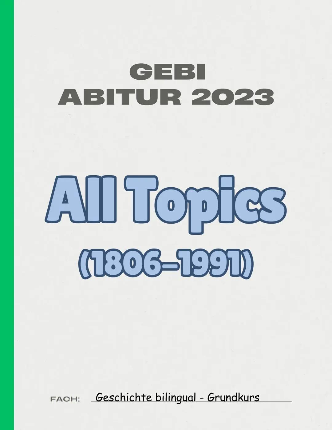 All Topics / Alle Themen (1806-1991)