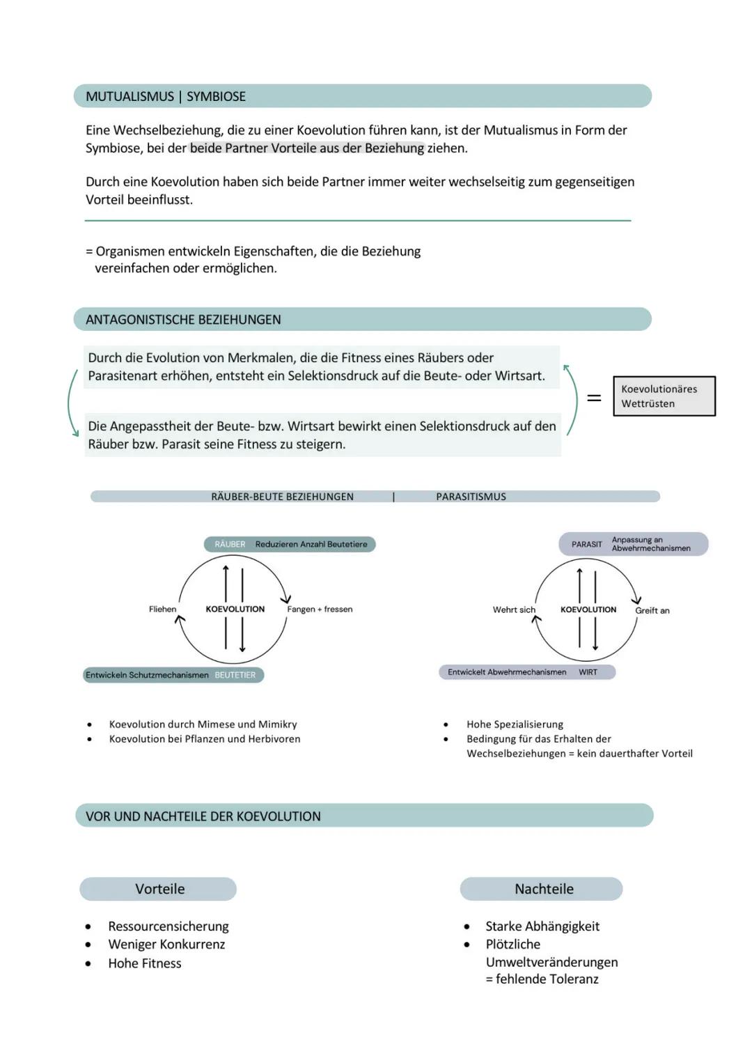 # KOEVOLUTION -
LK BIOLOGIE
| Q4 EVOLUTION
DEFINITION KOEVOLUTION
Koevolution beschreibt einen Evolutionsprozess von Merkmalen
in Abhängig
