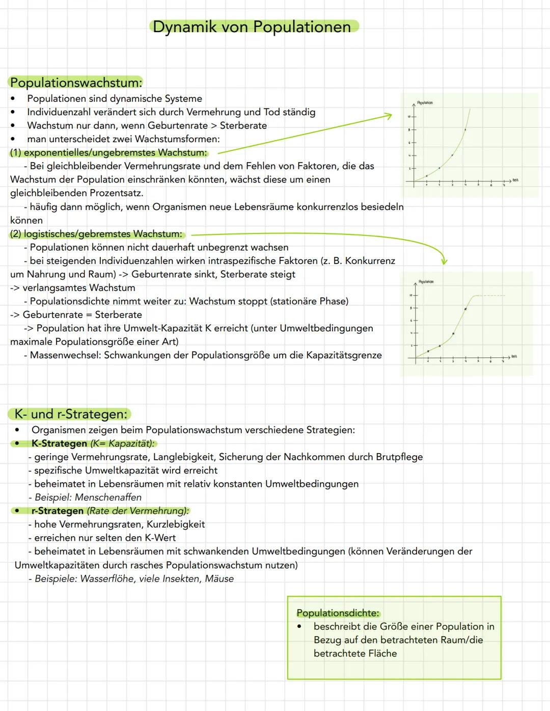 # Dynamik von Populationen
Populationswachstum:
- Populationen sind dynamische Systeme
- Individuenzahl verändert sich durch Vermehrung und