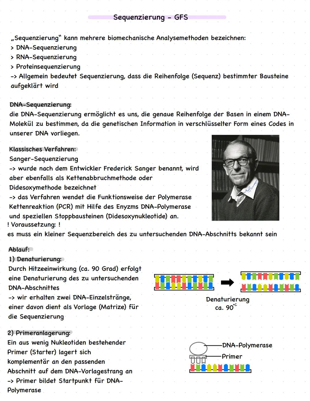 Sequenzierung - GFS
,Sequenzierung" kann mehrere biomechanische Analysemethoden bezeichnen:
11
> DNA-Sequenzierung
> RNA-Sequenzierung
> Pro