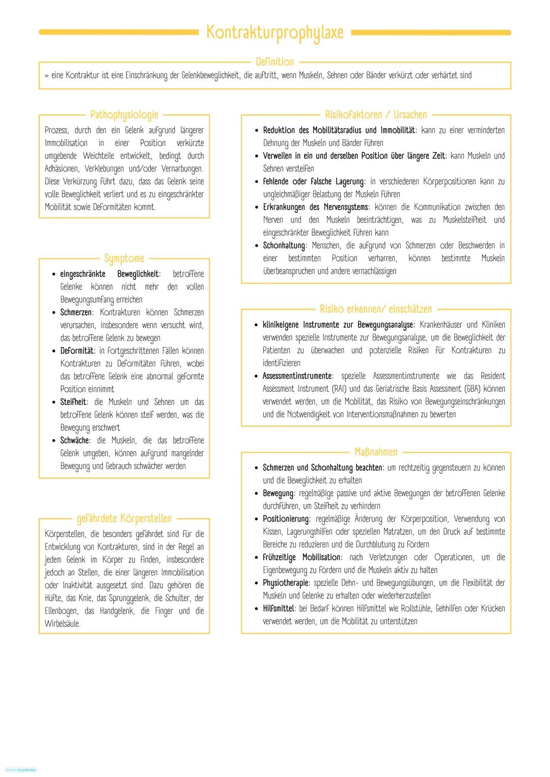 # Dekubitusprophylaxe
Definition
= örtlich begrenzte Schädigung der Haut / des Gewebes, die durch zu lange/starke Druck- oder Scherkräfte