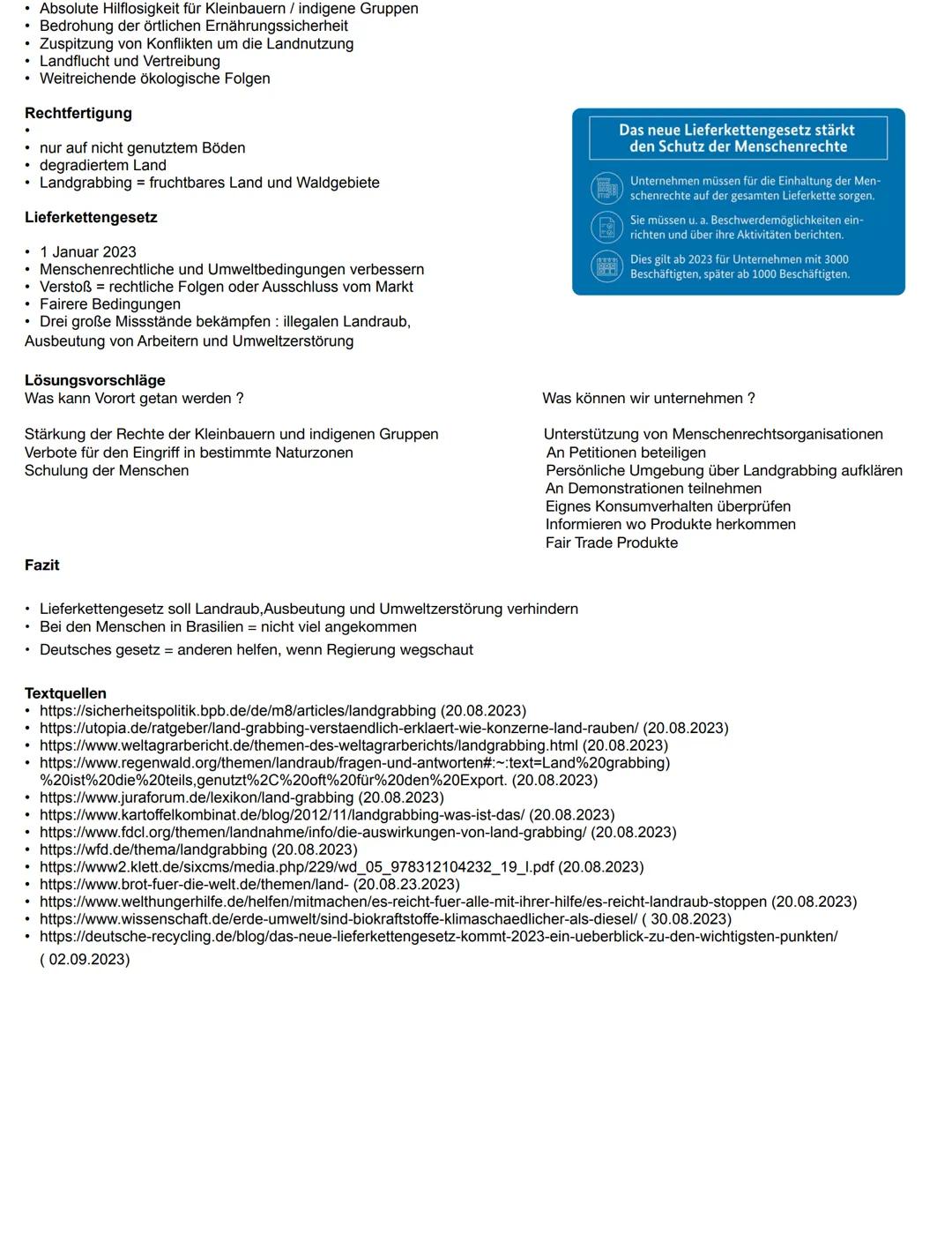 # Landgrabbing
Erstellt von Vanessa Roth 05.09.2023
Lehrkraft: Frau Kirschbaum
Fach: Geografie
Gliederung
1.Definition Landgrabbing
2. Wo