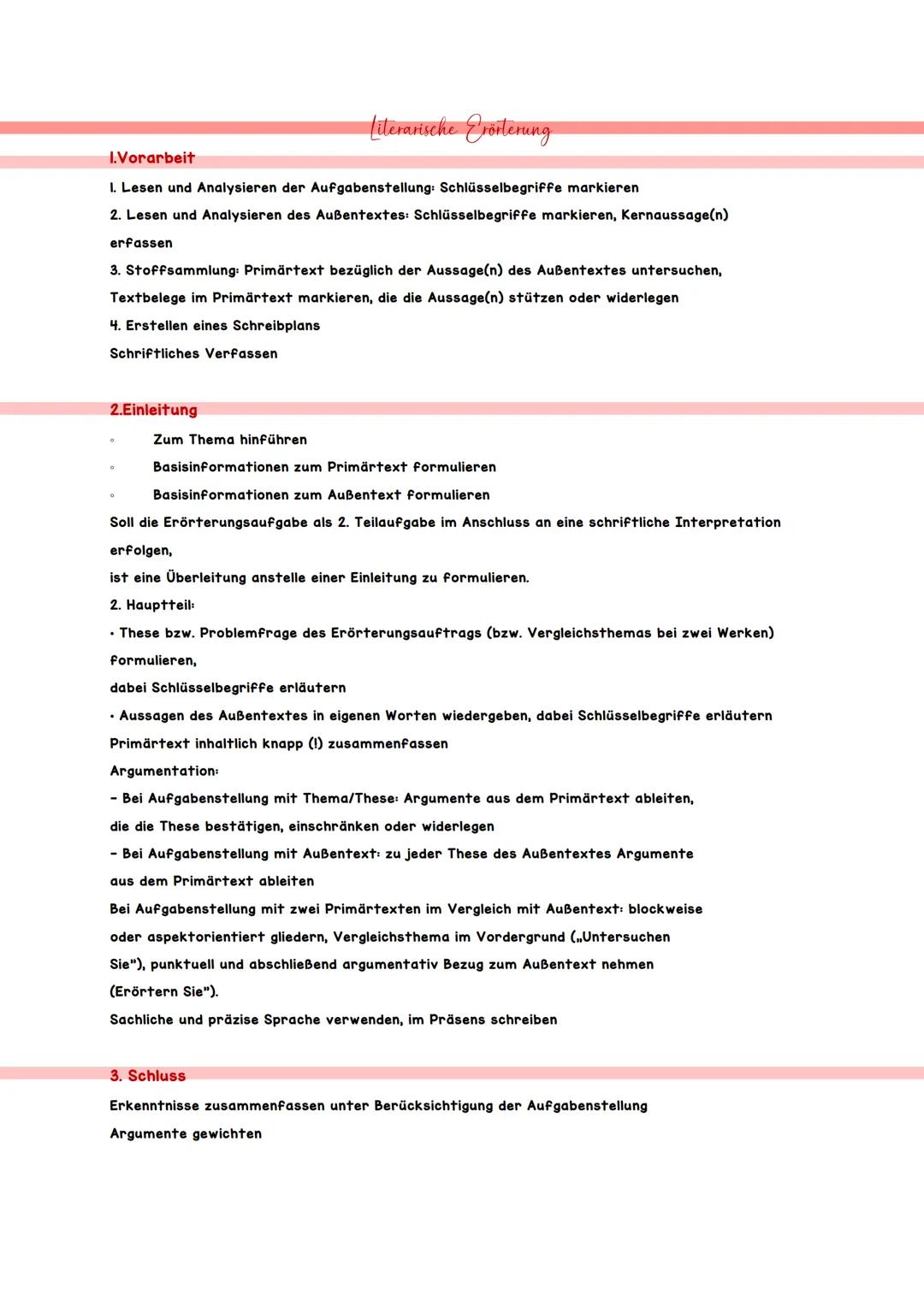 Deutsch
Themen-Checkliste
Aufgaben
I
II
III
IV
schriftlich
Möglichkeit I
Literarische Erörterung
mit Außentext
->Zugehörige Literatur
,,Woyz