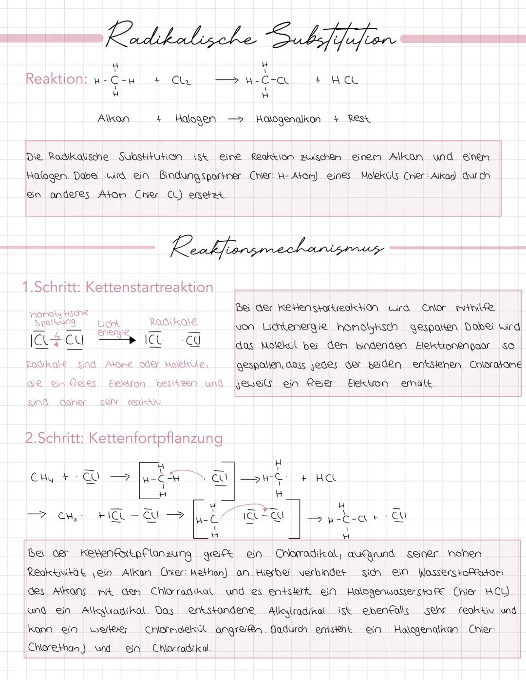 Radikalische Substitution