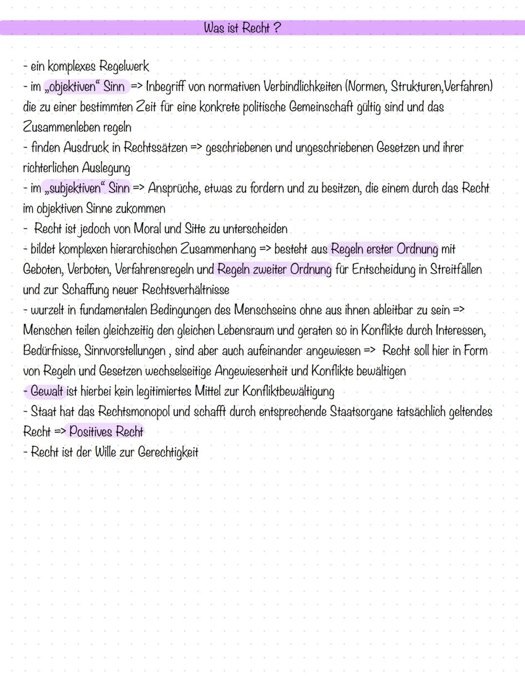 Recht, Naturrecht und reine Rechtslehre