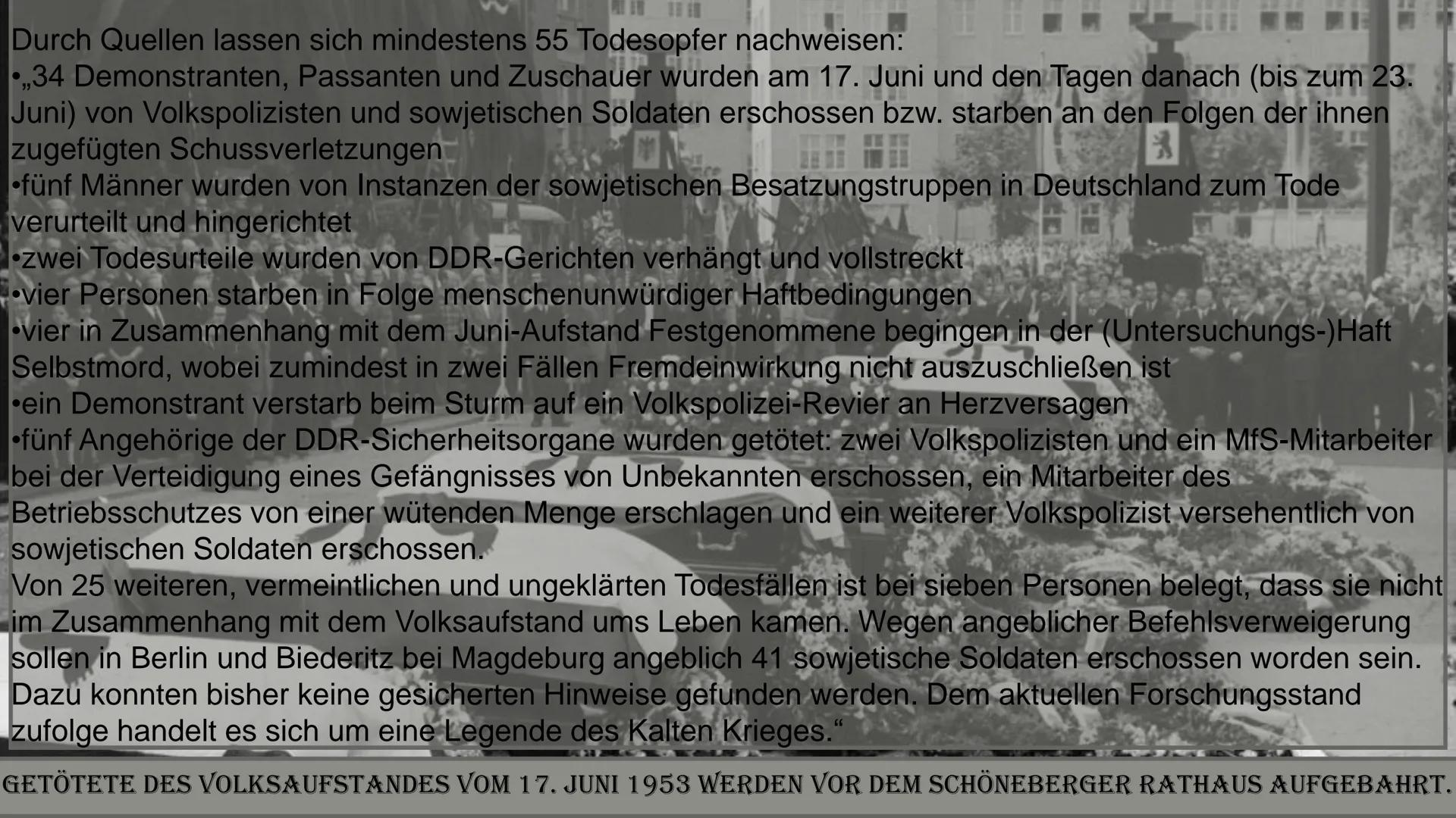 17. JUNI 1953
von Esma Yakut # INHALT
- Was ist passiert?
- Warum ist es passiert?
- Wie ist es passiert?
- Was waren die Folgen und Auswi