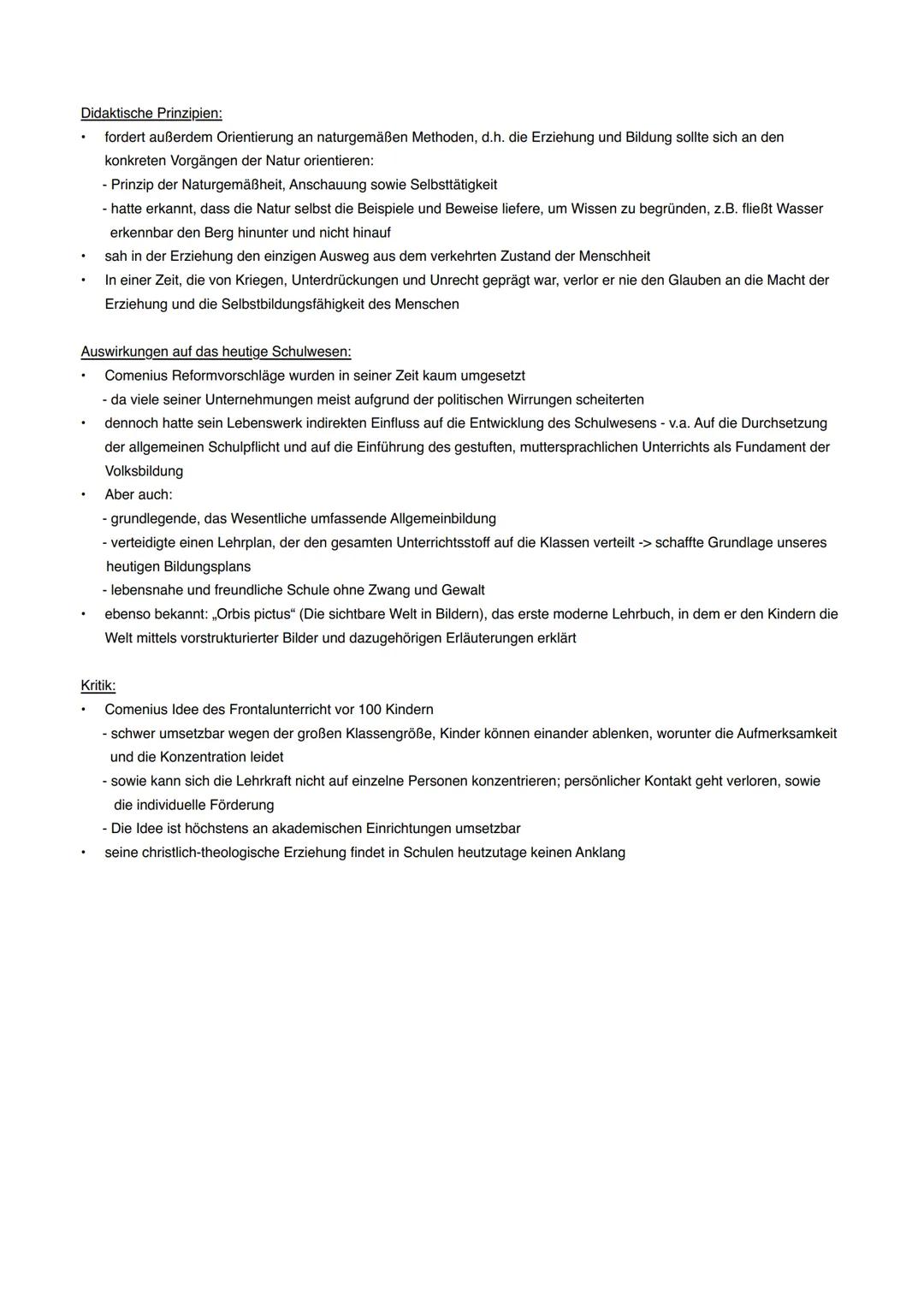 # Lernzettel Q1
Johann Amos Comenius
Biografie:
* 1592-1670
Zeitgeschichtlicher Hintergrund und gesellschaftliche Zusammenhänge:
*