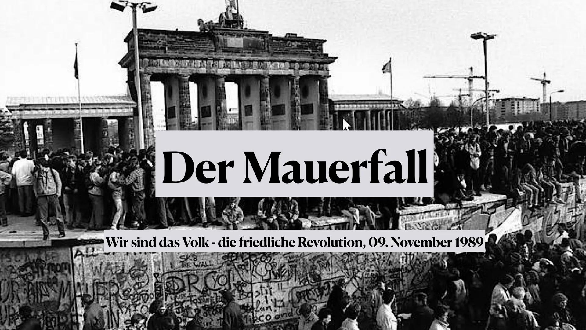 SOME ALL
ROM
READ MALE
Der Mauerfall
Wir sind das Volk - die friedliche Revolution, 09. November 1989
VALI
DR.COM
este #sastri
20
T Tikco an