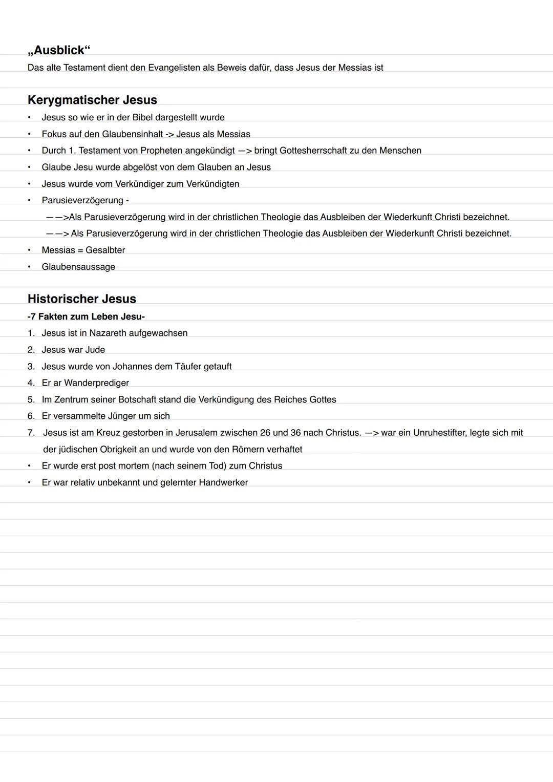 # Jesus Christus
# Das Reich Gottes
Die Vorstellung vom RG ist bereits alttestamentarisch in unterschiedlichen Vorstellungen belegt. Mit J