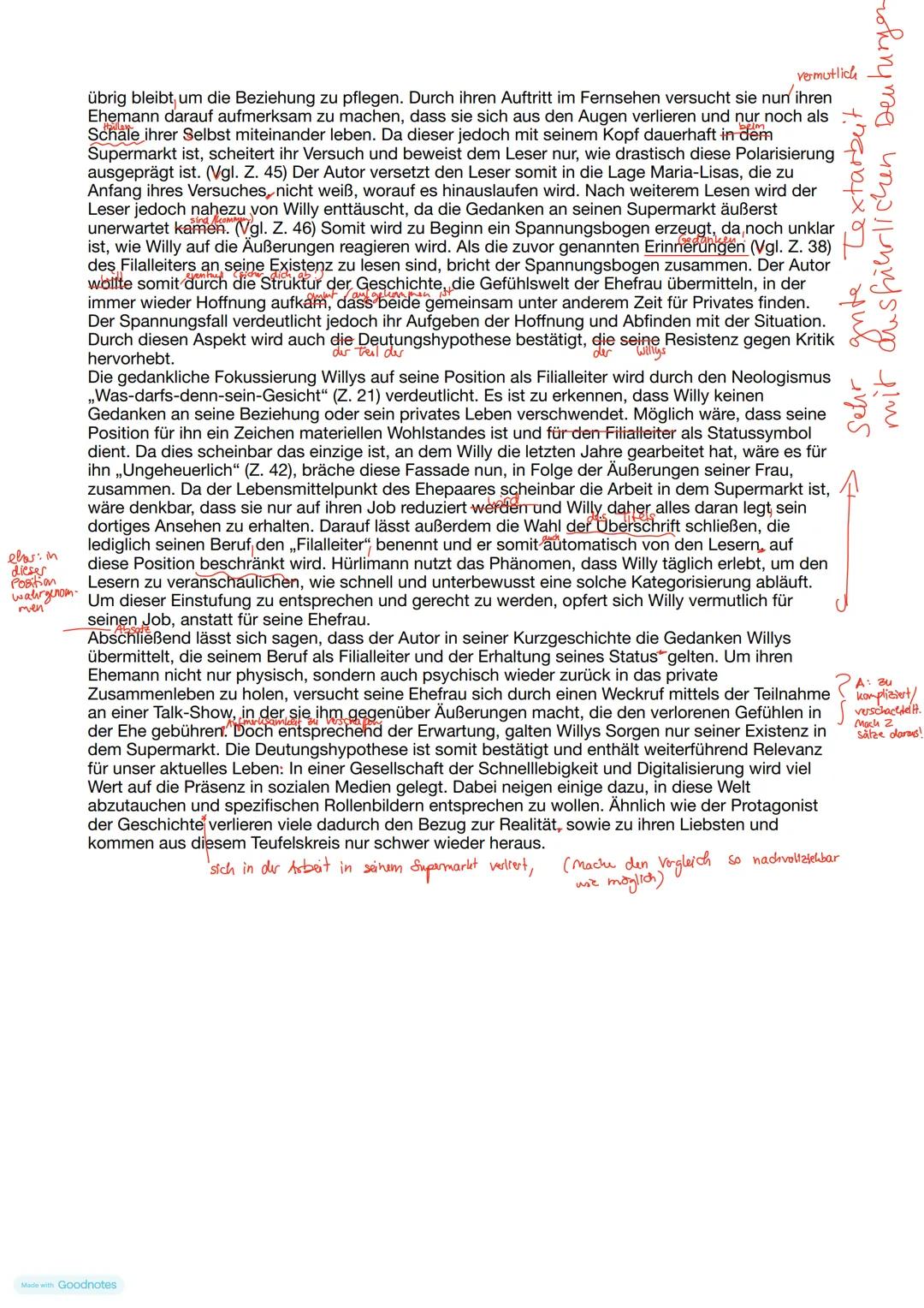 Analyse einer Kurzgeschichte - Der Filialleiter
Die Kurzgeschichte „Der Filialleiter", verfasst von Thomas Hürlimann im Jahr 1992, handelt