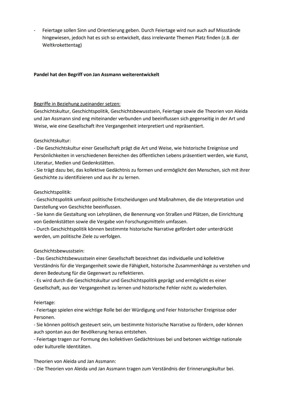 Träger
Unspezifisch, Zeitzeugen einer Spezialisierte Traditionsträger
Erinnerungsgemeinschaft
Geschichtsbewusstsein und Geschichtskultur n