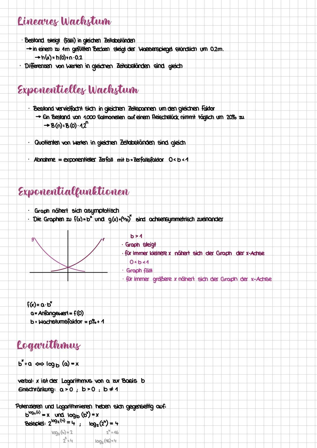 # Lineares Wachstum
* Bestand steigt (fällt) in gleichen Zeitabständen
* →in einem zu 1m gefüllten Becken sleigt der Wasserspiegel