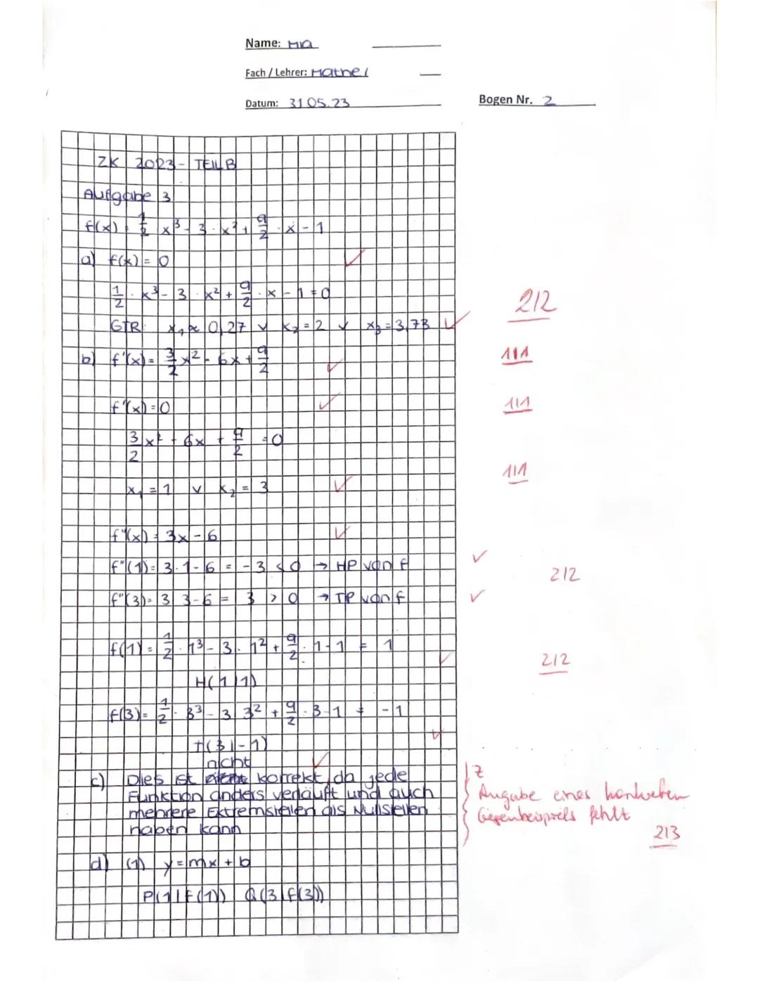 4653
Ministerium für
Schule und Bildung
des Landes Nordrhein-Westfalen
Name: MIQ
Zentrale Klausur am Ende der Einführungsphase
2023
Mathemat