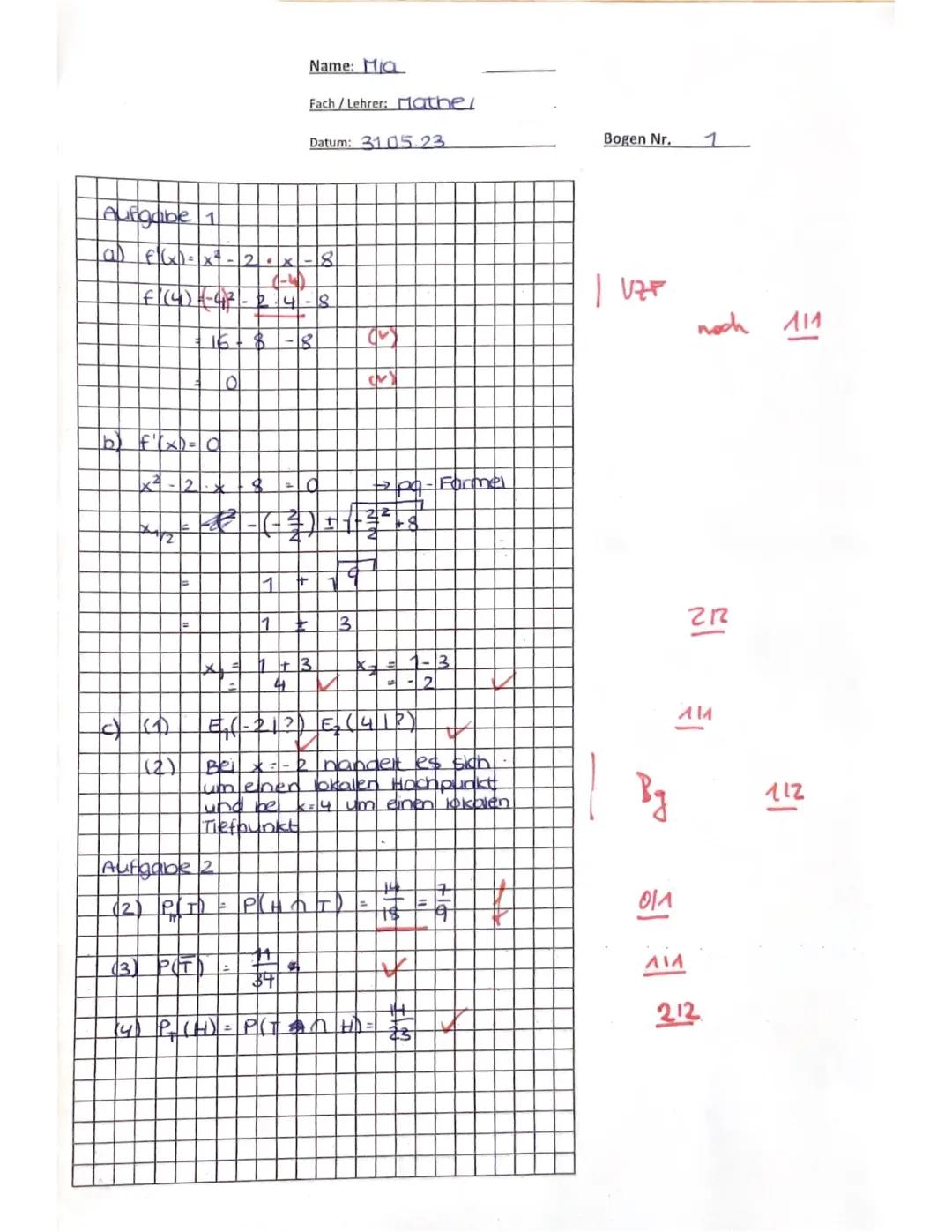 4653
Ministerium für
Schule und Bildung
des Landes Nordrhein-Westfalen
Name: MIQ
Zentrale Klausur am Ende der Einführungsphase
2023
Mathemat