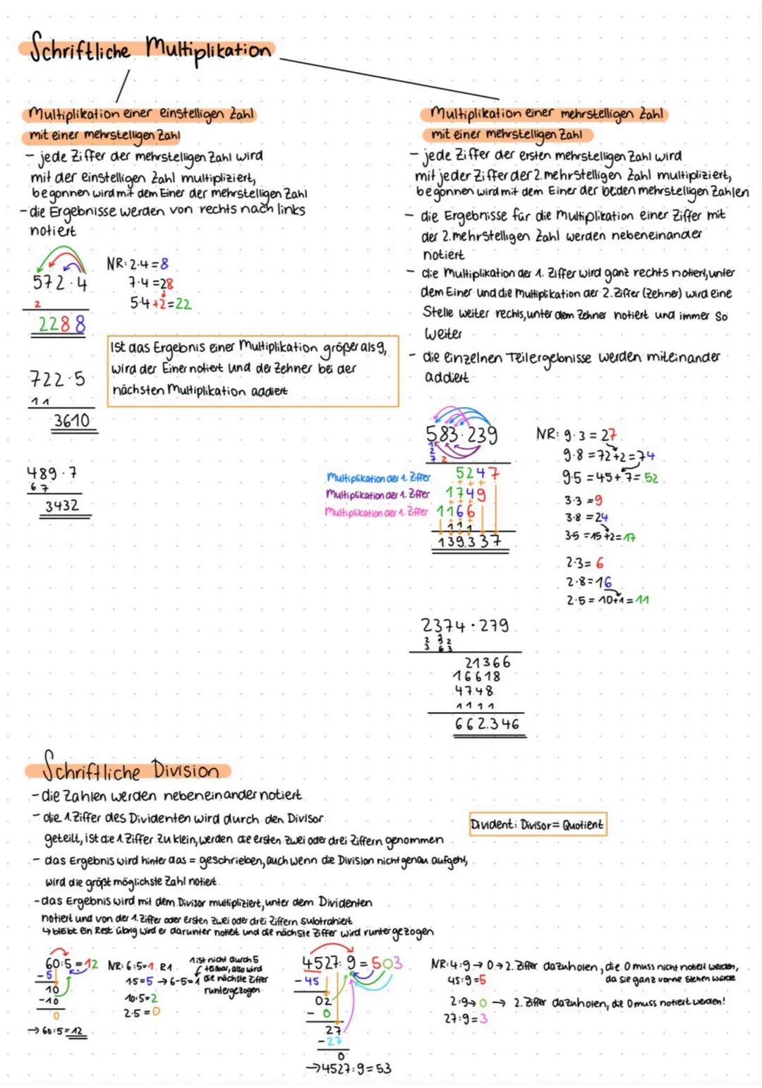 schriftliches Rechnen
Schriftliche Addition
-die Zahlen werden untereinander geschrieben, wobei die.
Einer, Zehner, Hunderter... direkt über