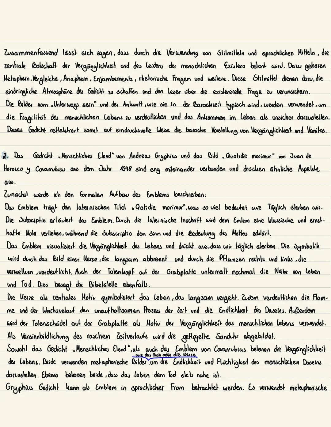 IN Menschliches Elend ON (1663 Barock)
1. Das Gedicht.. Menschliches Elend" wurde von Andreas Gryphius im Jahr 1663 veröffentlicht und gehör
