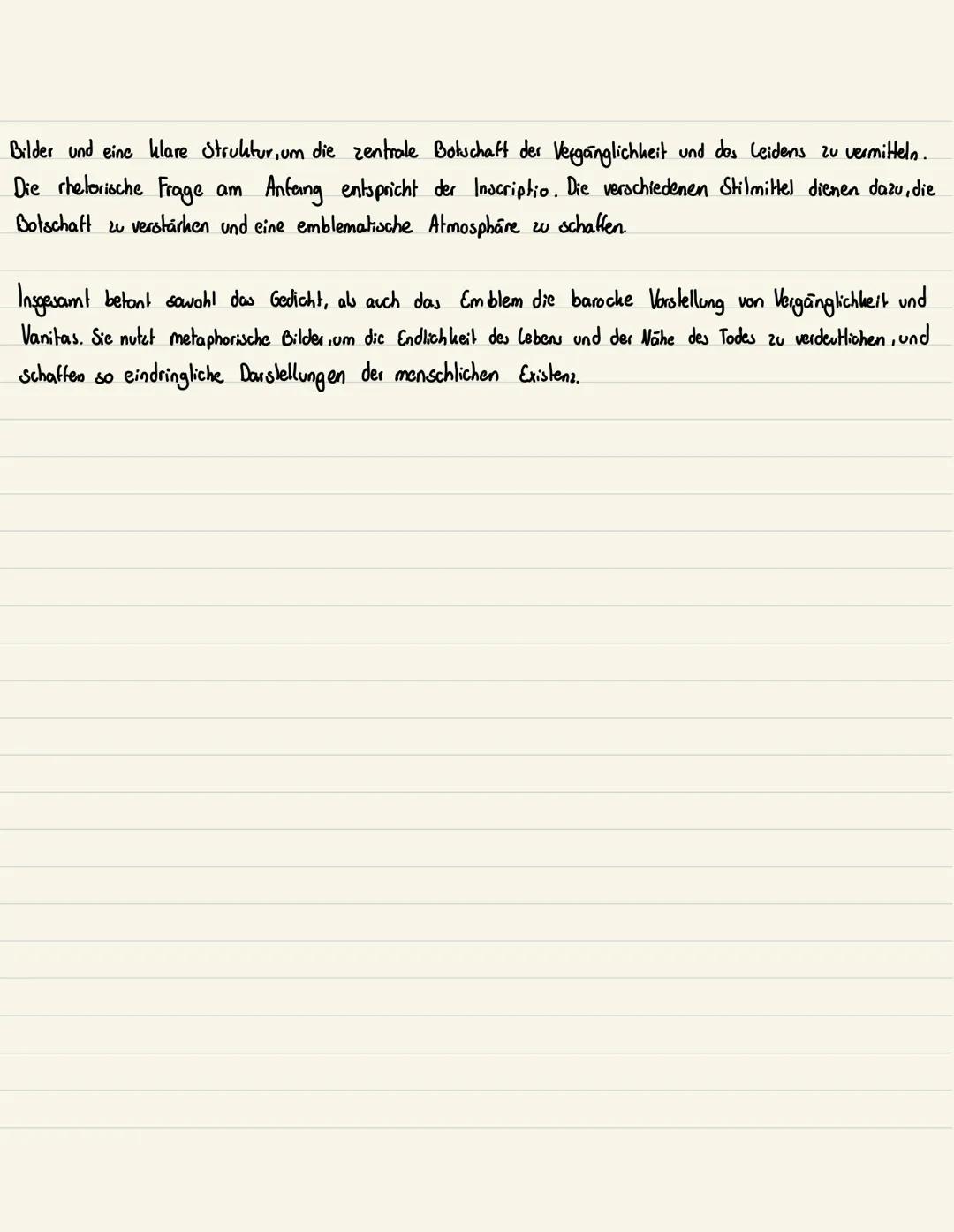 IN Menschliches Elend ON (1663 Barock)
1. Das Gedicht.. Menschliches Elend" wurde von Andreas Gryphius im Jahr 1663 veröffentlicht und gehör