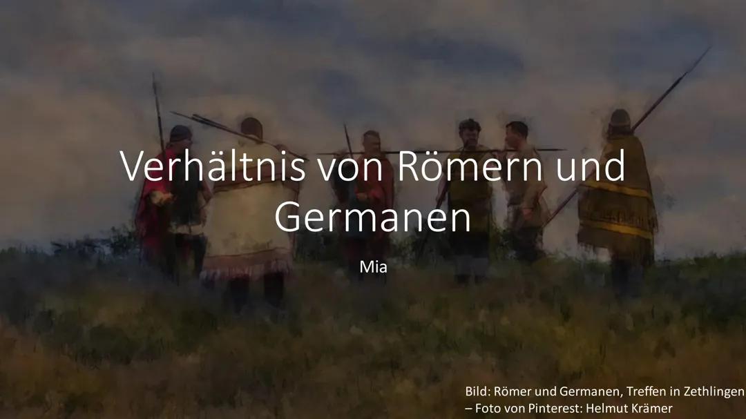 Verhältnis von Römern und Germanen