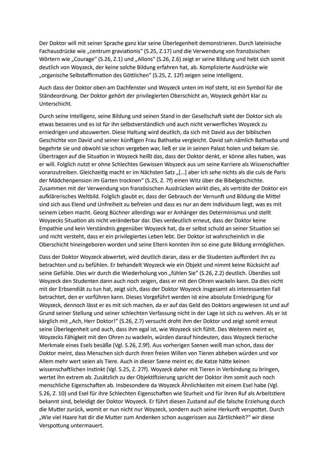 Szenenanalyse Szene 18.
Die vorliegende Szene ist die 18 Szene des Dramenfragments Woyzeck, welches 1836 von Georg
Büchner verfasst wurde. D