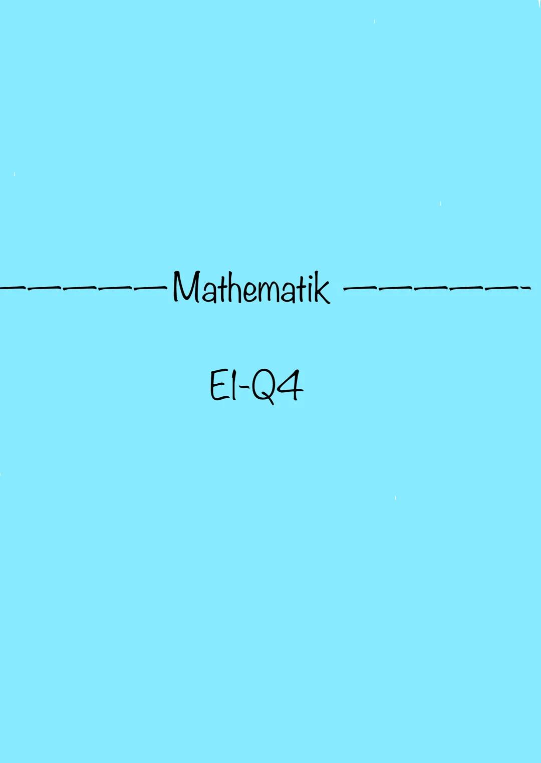 ----------Mathematik----------
El-Q4 ----------
E-Phase
---------- # Funktionen und ihre Darstellung
Definition:
Funktionon
Funktionen s