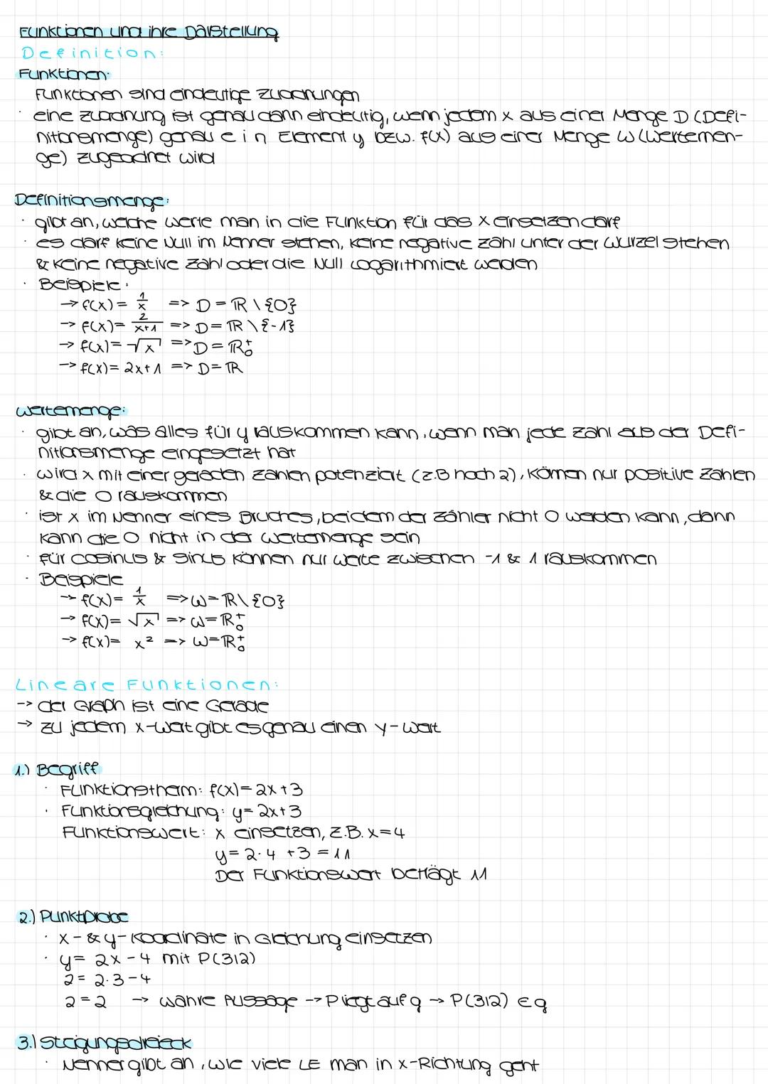 ----------Mathematik----------
El-Q4 ----------
E-Phase
---------- # Funktionen und ihre Darstellung
Definition:
Funktionon
Funktionen s