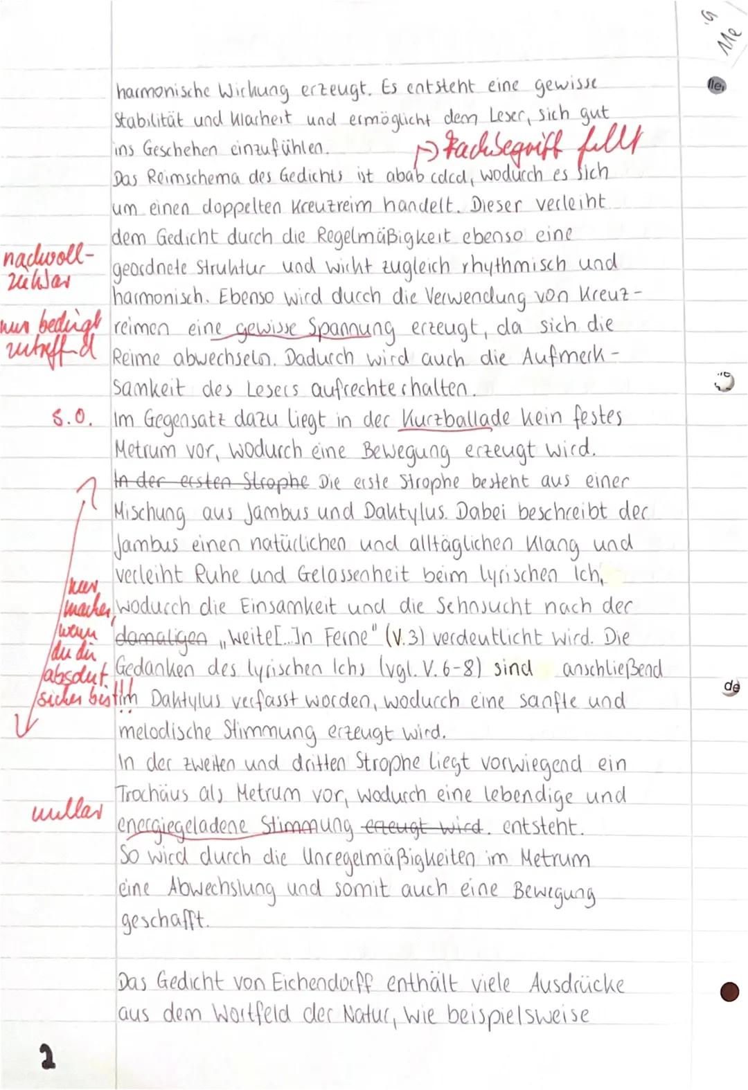 Julea
Me # Gedichtinterpretation. Sehnsucht"
$
rightarrow$unklase Bevichung
Die Kurzballade Sehnsucht" von Johann Freiherr von
Eichendorff