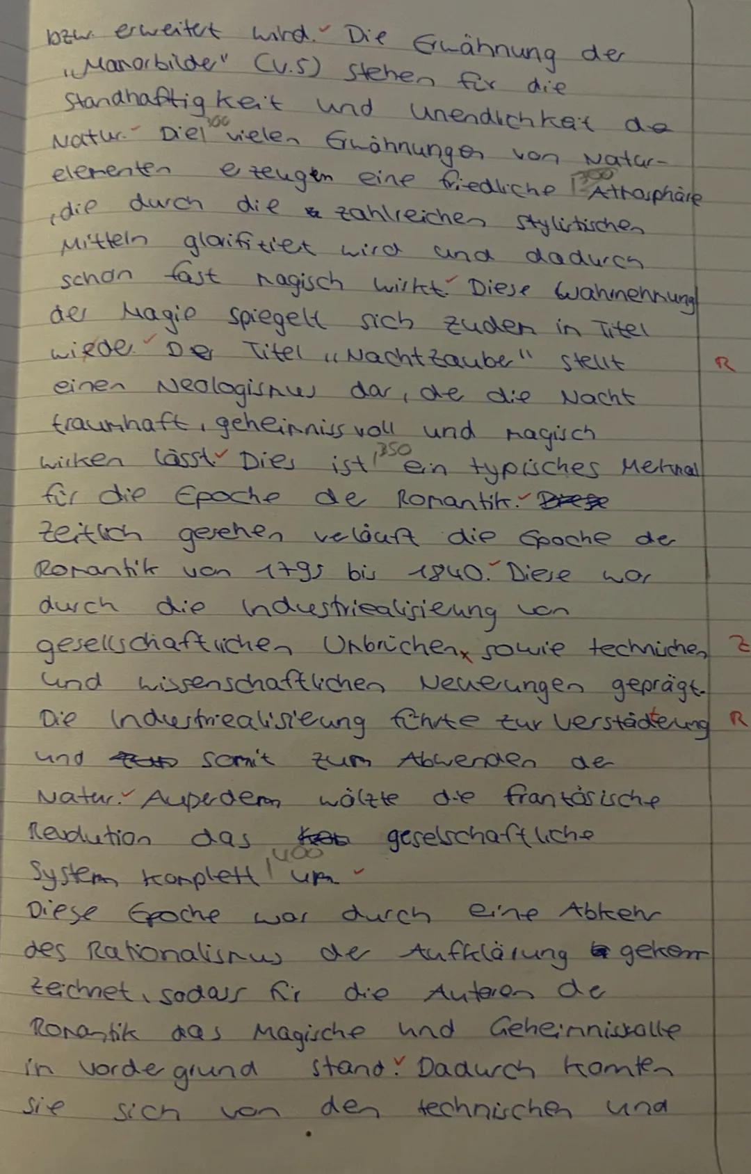 Aufgabe:
Analysiere das vorliegende Gedicht und begründe (im Rahmen deiner Analyse), warum es sich um ein
typisches Gedicht der Romantik ha