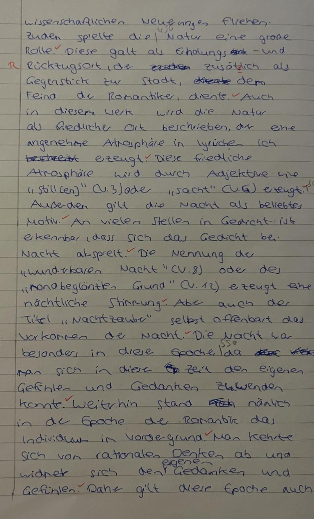 Aufgabe:
Analysiere das vorliegende Gedicht und begründe (im Rahmen deiner Analyse), warum es sich um ein
typisches Gedicht der Romantik ha