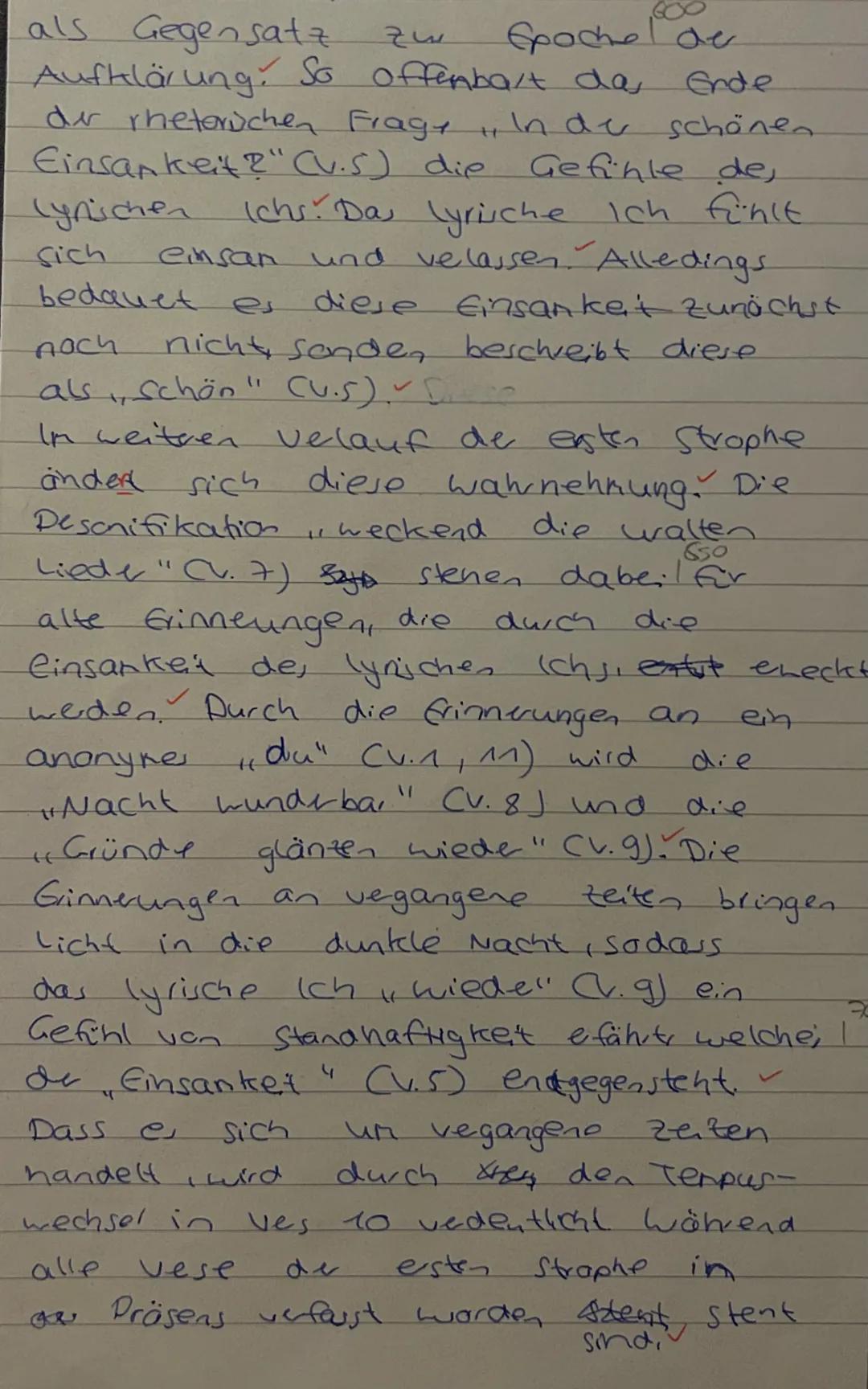 Aufgabe:
Analysiere das vorliegende Gedicht und begründe (im Rahmen deiner Analyse), warum es sich um ein
typisches Gedicht der Romantik ha