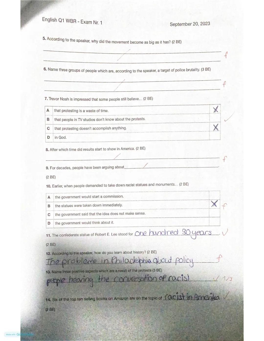 Made with Goodr
ENGLISCH S II: Klausuren gemäß KLP GOSt
Kriteriales Bewertungsraster für Aufgabenart 1.1 (EF/Q)
Gesamtpunktzahl: 150 P.
Klau