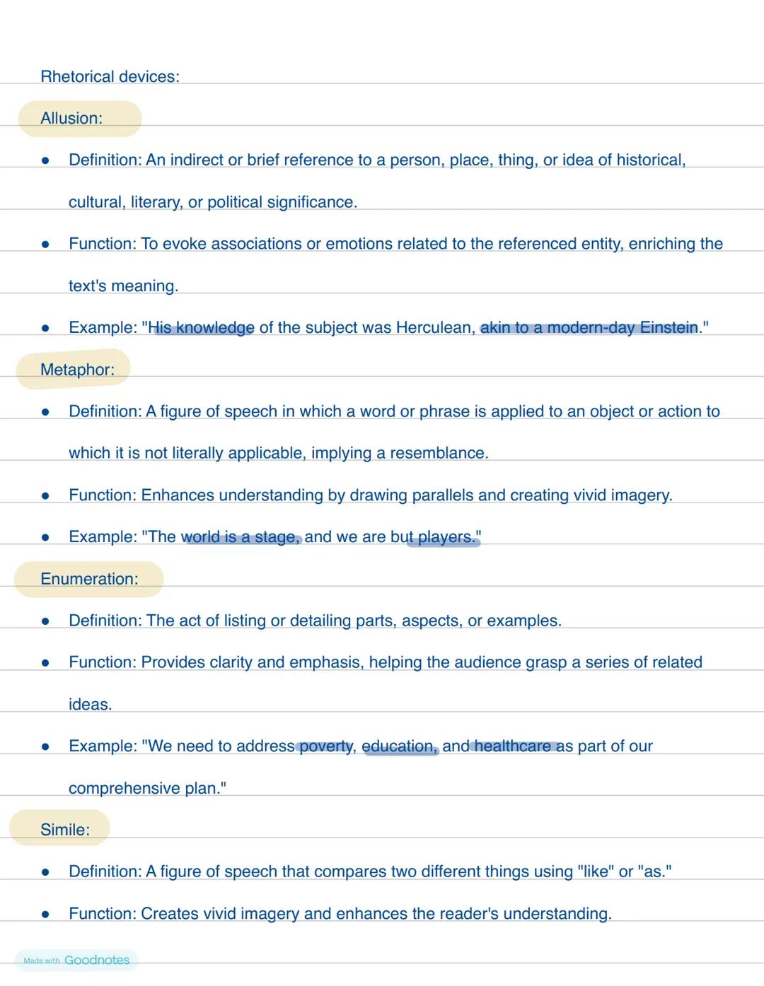 How to analyse a speech:
Introduction:
Who is the speech by? (Author)
Who is it addressing? (Listeners)
What is the function of the speech?