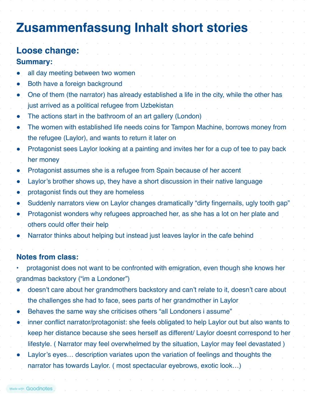 Short Stories English Abi