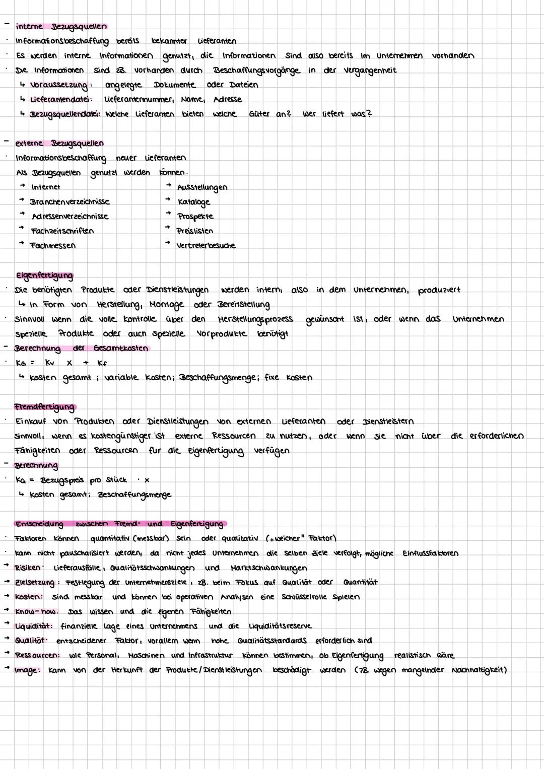 Beschaffung
Der Beschaffungsprozess
→
4. Sortimentsplanung
was wird benötigt?
->
wie viel wird benötigt? Ziel ist die optimale Bestellmenge