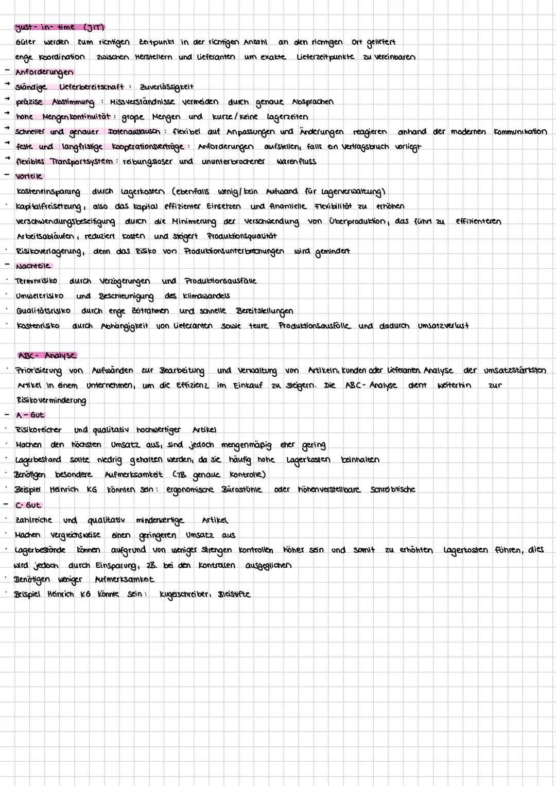 Beschaffung
Der Beschaffungsprozess
→
4. Sortimentsplanung
was wird benötigt?
->
wie viel wird benötigt? Ziel ist die optimale Bestellmenge