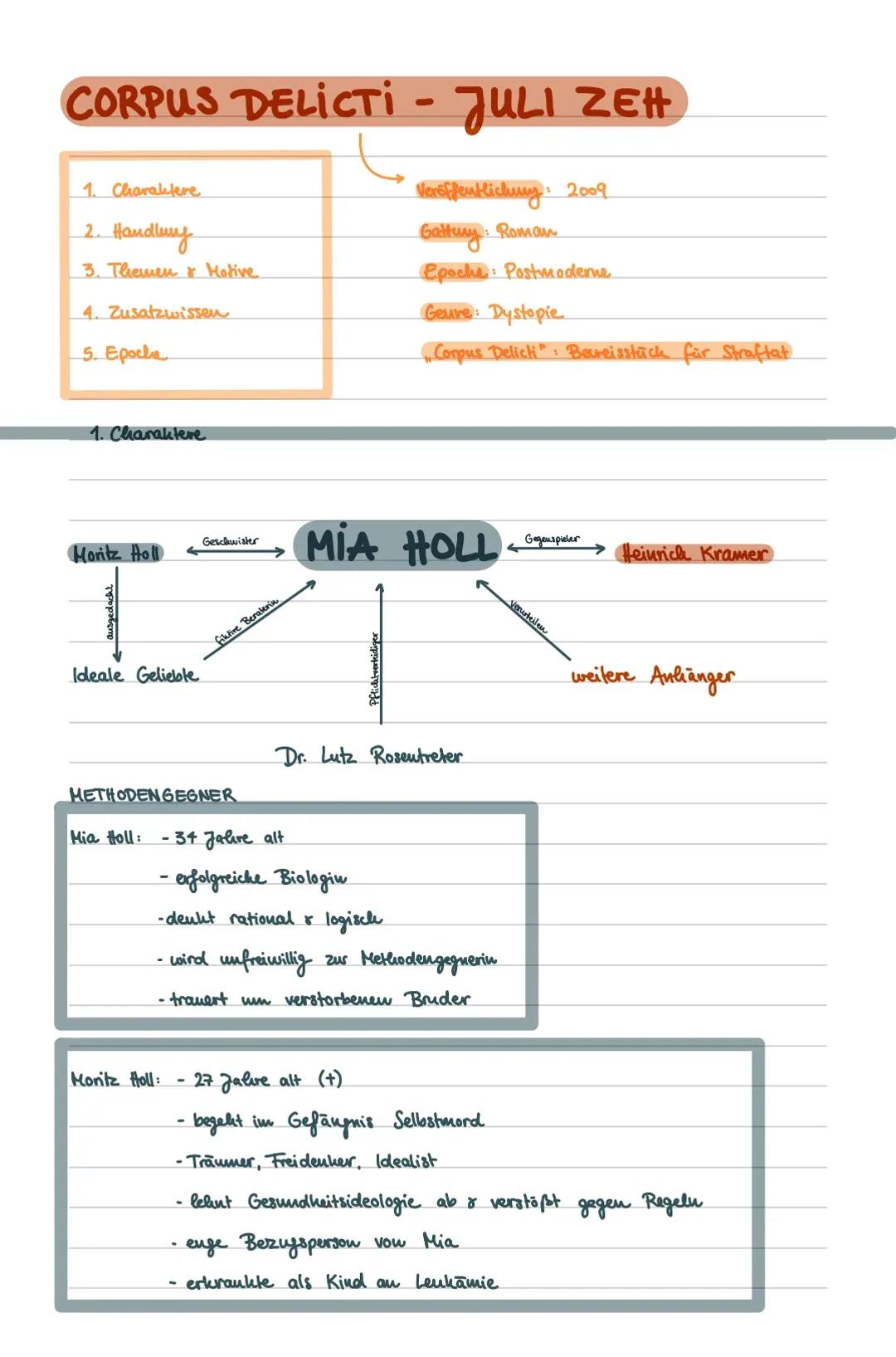 Corpus Delicti Juli Zeh Klausurvorbereitung Leistungskurs