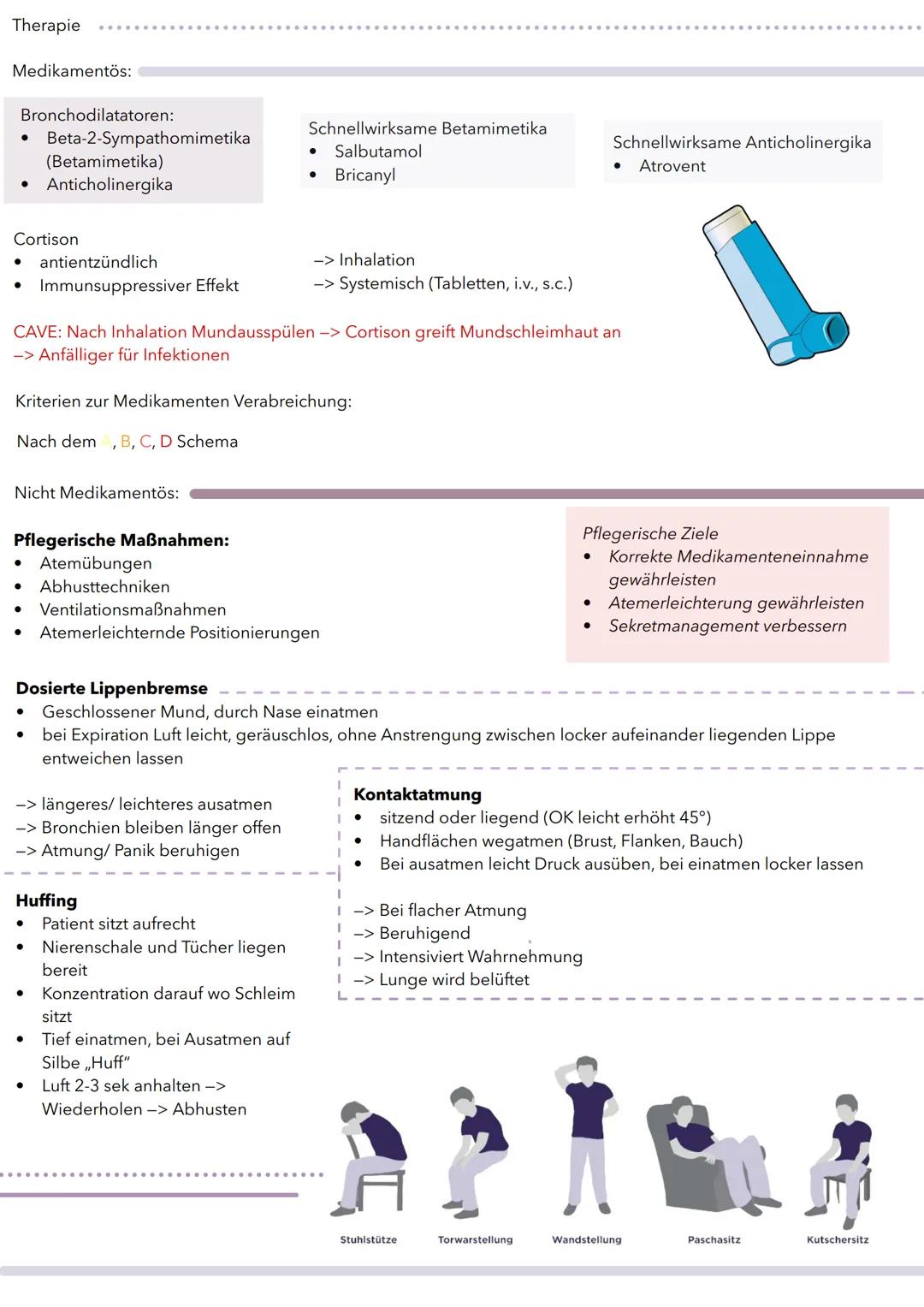 Chronisch-obstruktive Lungenerkrankung
COPD
Definition:
Chronisch obstruktive Atemwegserkrankung = Sammelbegriff für lang
andauernde entzünd