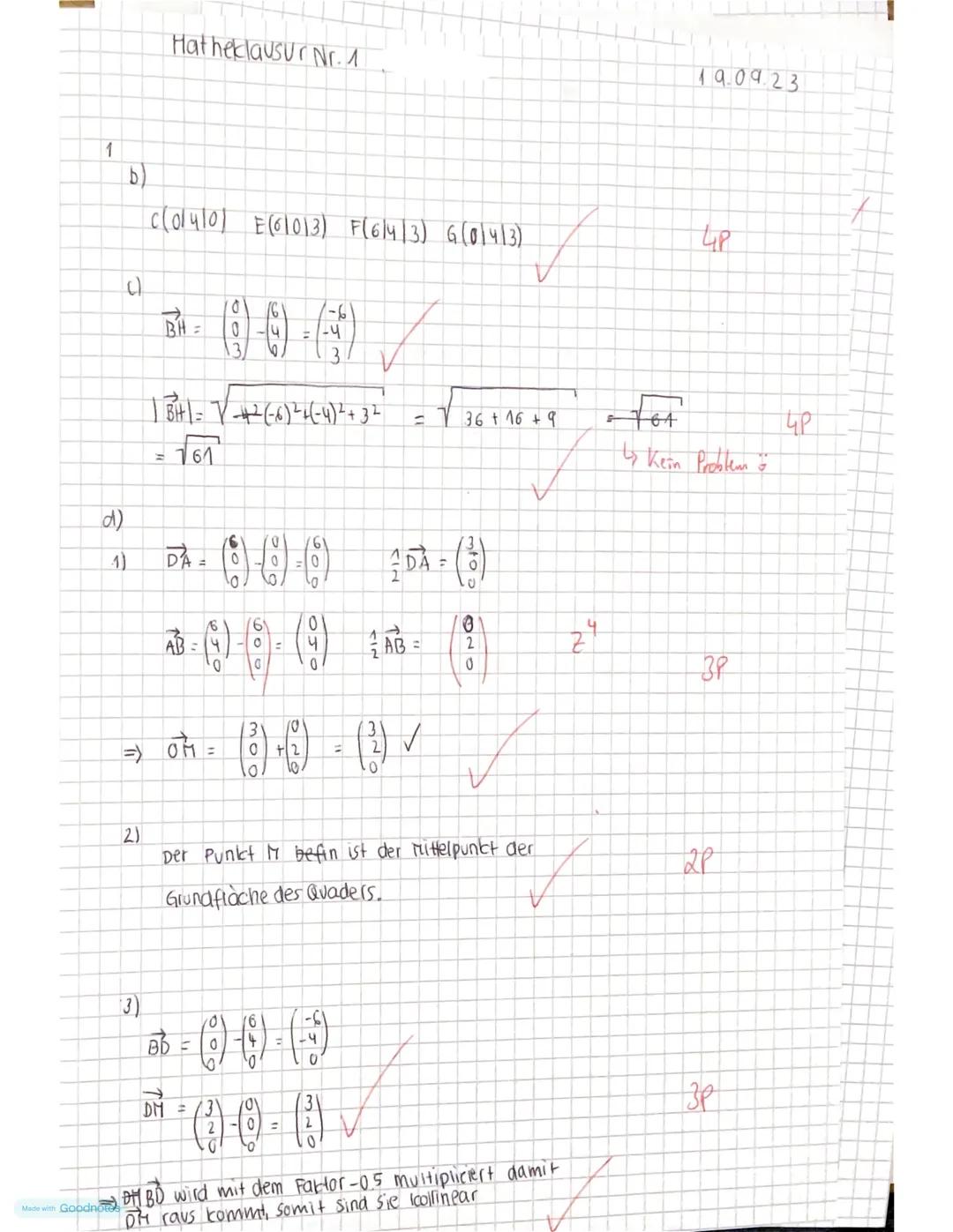 Mathematik Q1-GK
Klausur Nr. 1
19.09.23
Vor- und Nachname:..
Hilfsmittel (2. Teil): iPad/WTR, Formelsammlung
Gesamtbearbeitungszeit: 90 Min.