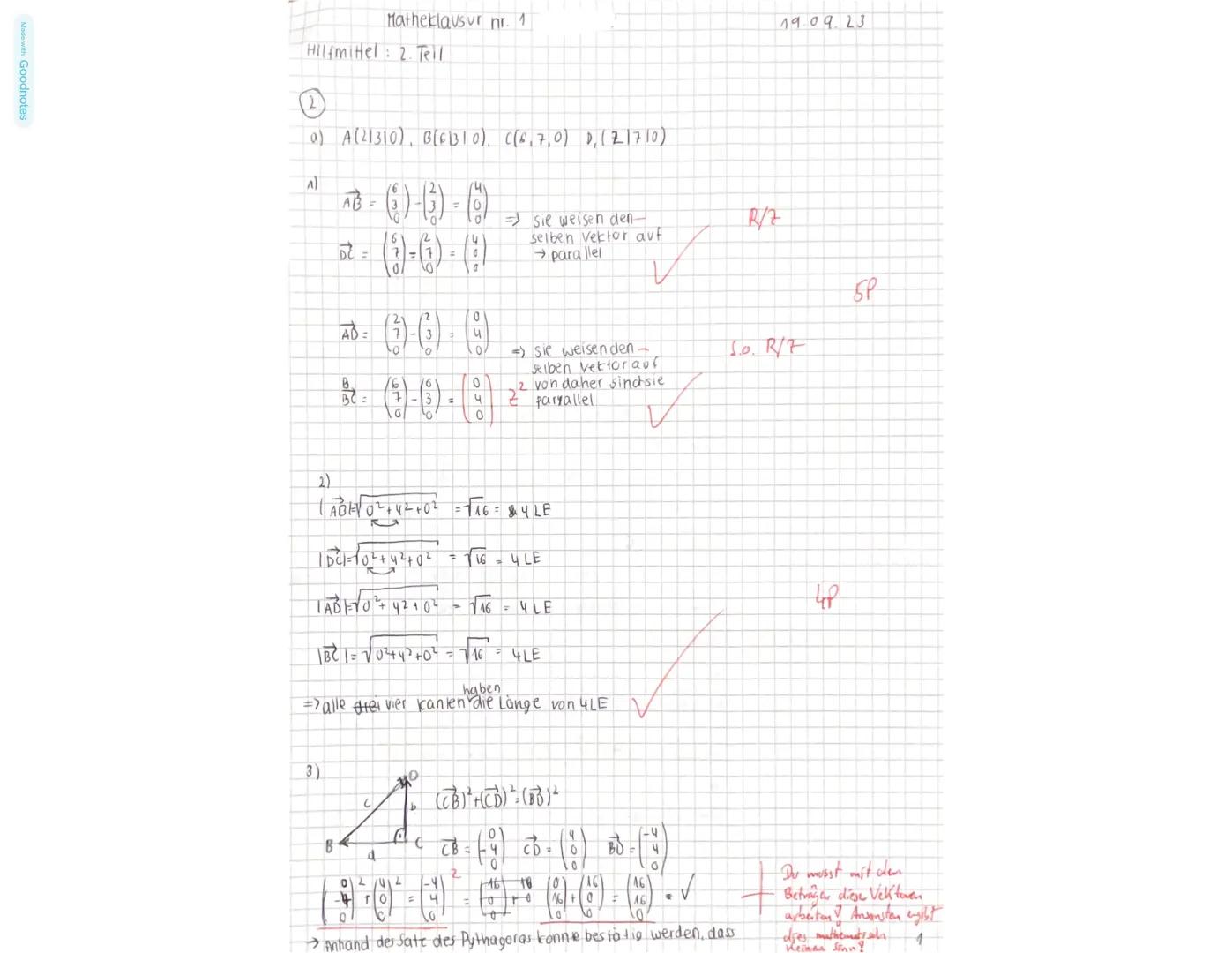 Mathematik Q1-GK
Klausur Nr. 1
19.09.23
Vor- und Nachname:..
Hilfsmittel (2. Teil): iPad/WTR, Formelsammlung
Gesamtbearbeitungszeit: 90 Min.