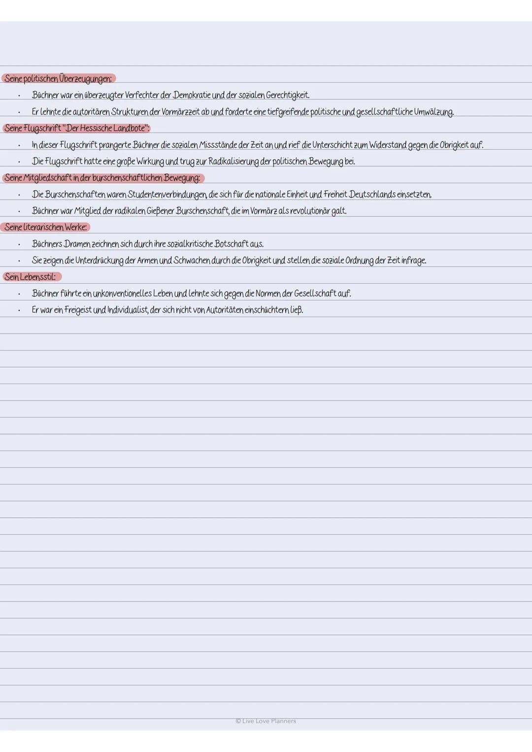 Georg Büchner
A
Aufschrei gegen politische Unterdrückung
15.03.2024
Hallo zusammen, wie gesagt: Bitte lesen Sie den Text und erarbeiten Sie