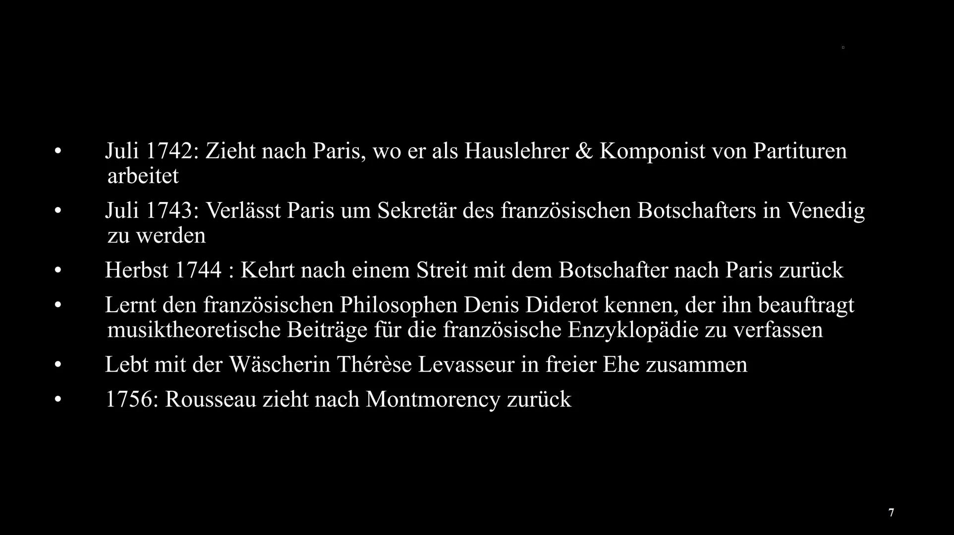 Jean-
Jacques
Rousseau
Eine Präsentation von
Angelina Inhaltsverzeichnis
Steckbrief
Wer war Jean-Jacques Rousseau?
Leben
Werke
Ansichten & T