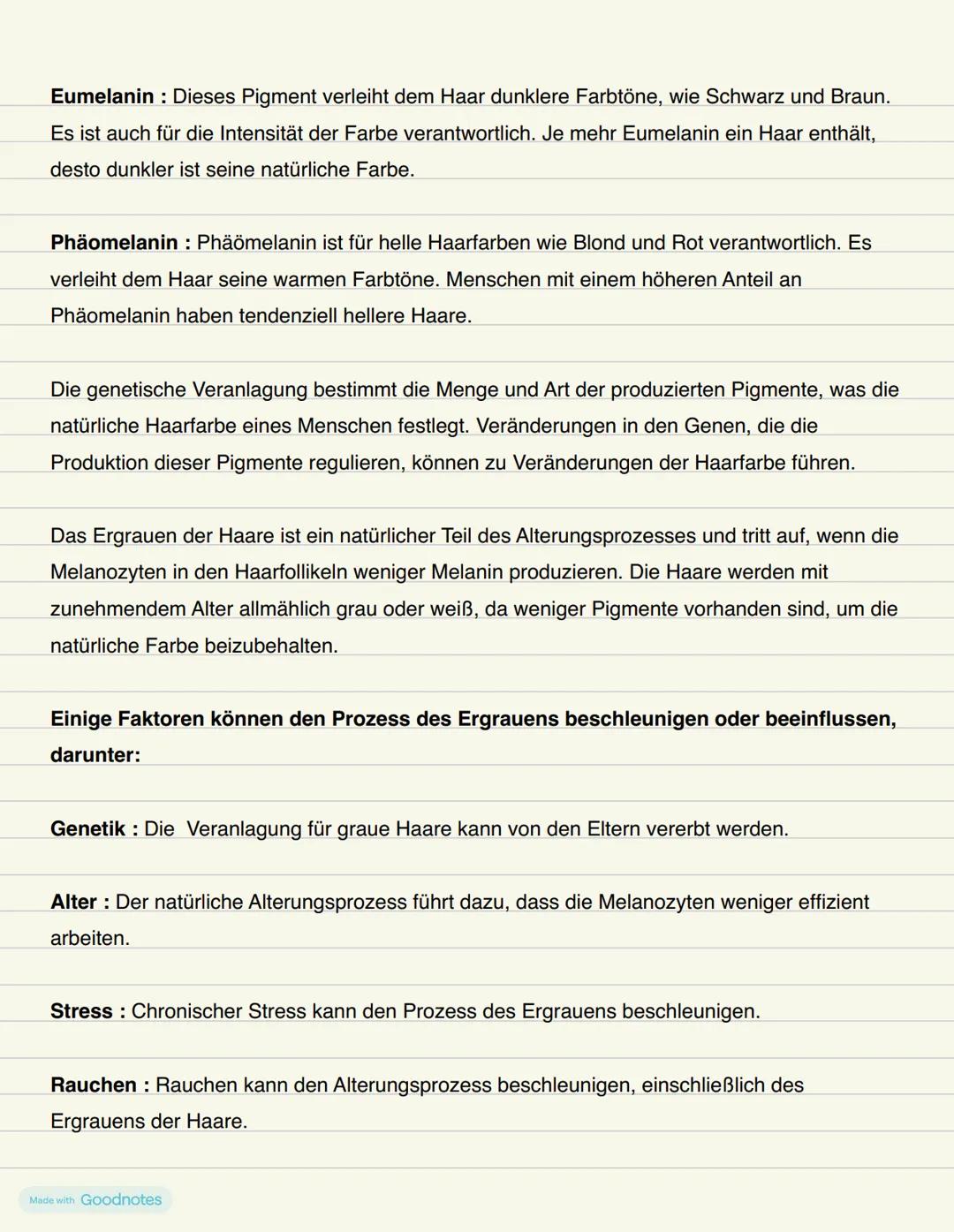 Kosmetik
Made with Goodnotes Kosmetik Zusammenfassungen
Verschiedene Hauttypen
1. Normale Haut :
• Ausgeglichener Freuchtigkeits- und Talgge