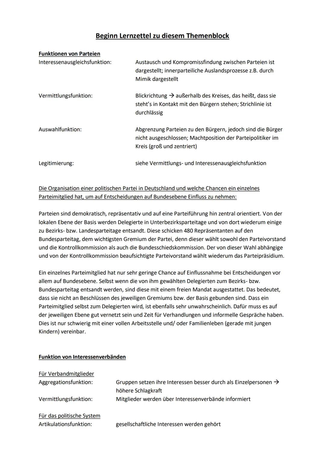 Abitur - Politik Wirtschaft
12.1 Politische Partizipation zwischen Anspruch und Wirklichkeit
Allgemeine Themeninhalte:
- Basiskonzept „Int