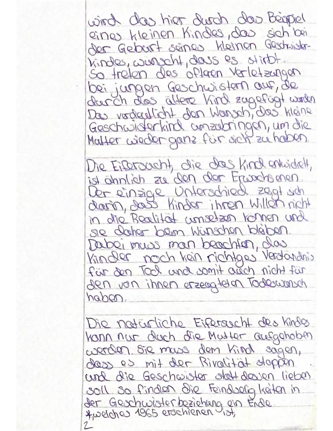 Anna Freud: Die Beziehungen des Kleinkindes zur Mutter und
zu den Geschwistern
Anna Freud (3. XII. 1895 in Wien), Tochter Sigmund Freuds, Be