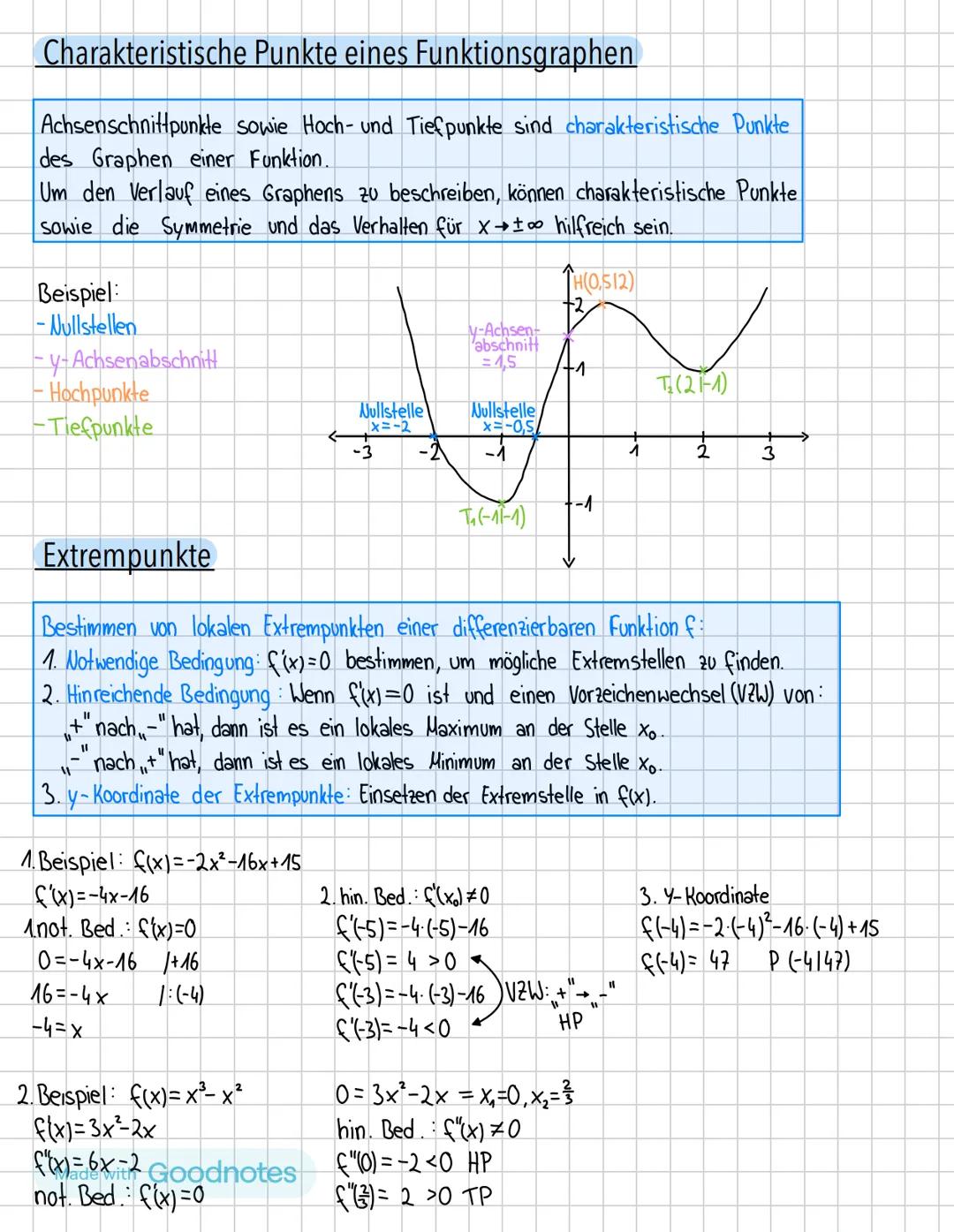 Lernzettel: Mathe Klausur 12.03
Themen:
• mittlere und momentane Änderungsrate
•
Tangenten und Normalen
• Ableitung der Sinus- und Kosinusfu
