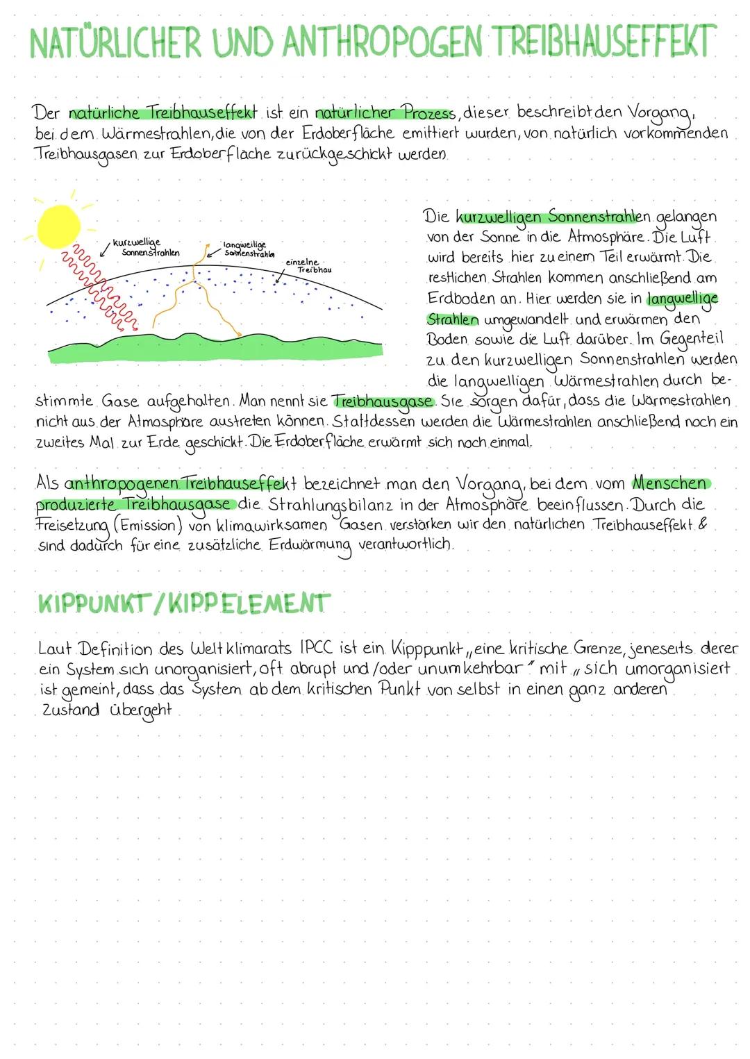 Treibhauseffekt/Klimawandel