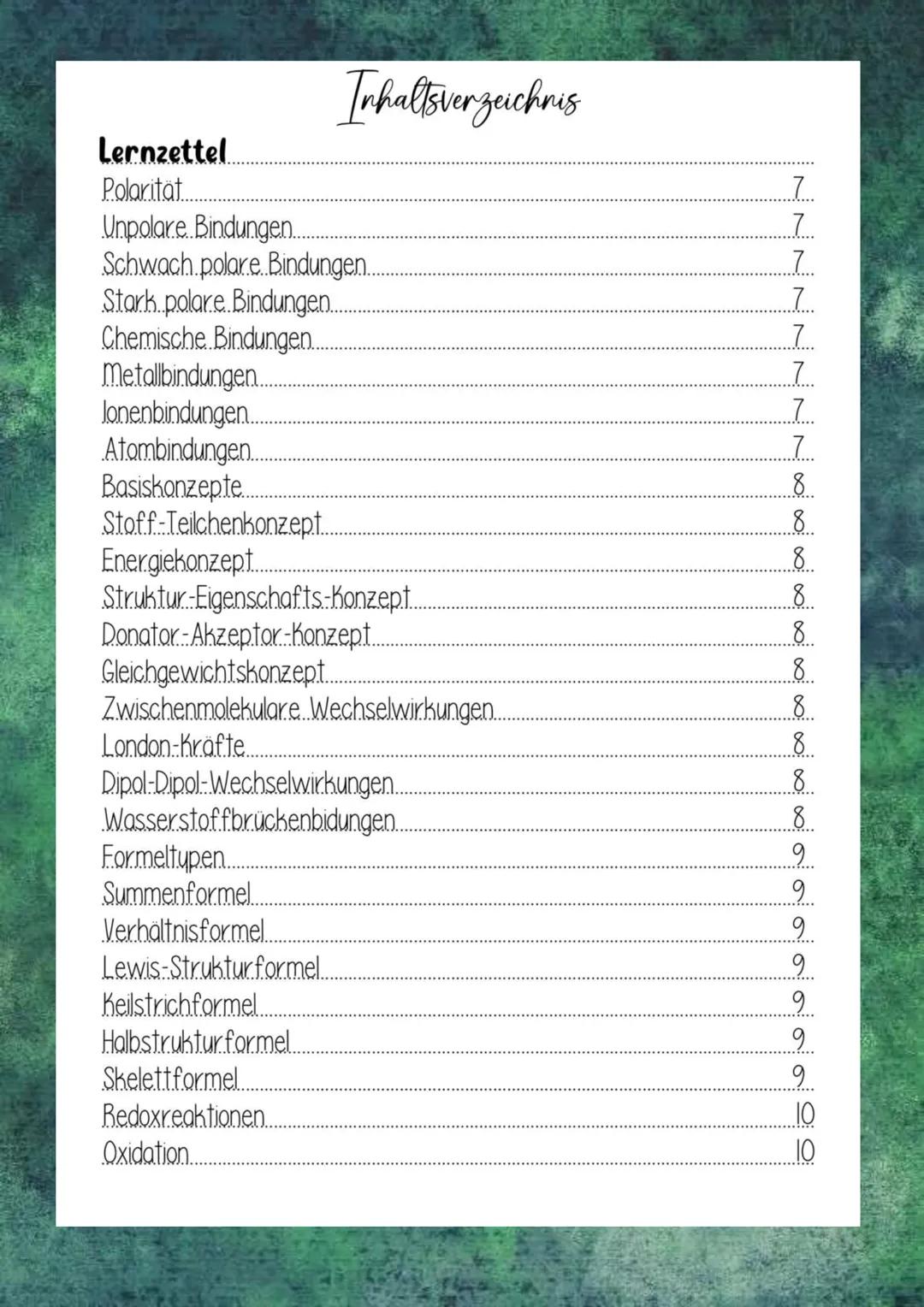 Chemie 12.2 Organische Chemie
Zusammenfassung
Tara Franke
Abi 2024 Inhaltsverzeichnis
Lernzettel
Reduktion.
Oxidationsmittel.
Reduktionsmi