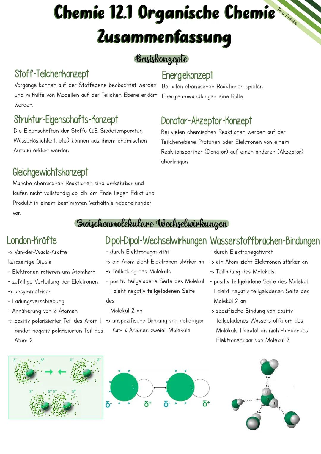 Chemie 12.2 Organische Chemie
Zusammenfassung
Tara Franke
Abi 2024 Inhaltsverzeichnis
Lernzettel
Reduktion.
Oxidationsmittel.
Reduktionsmi