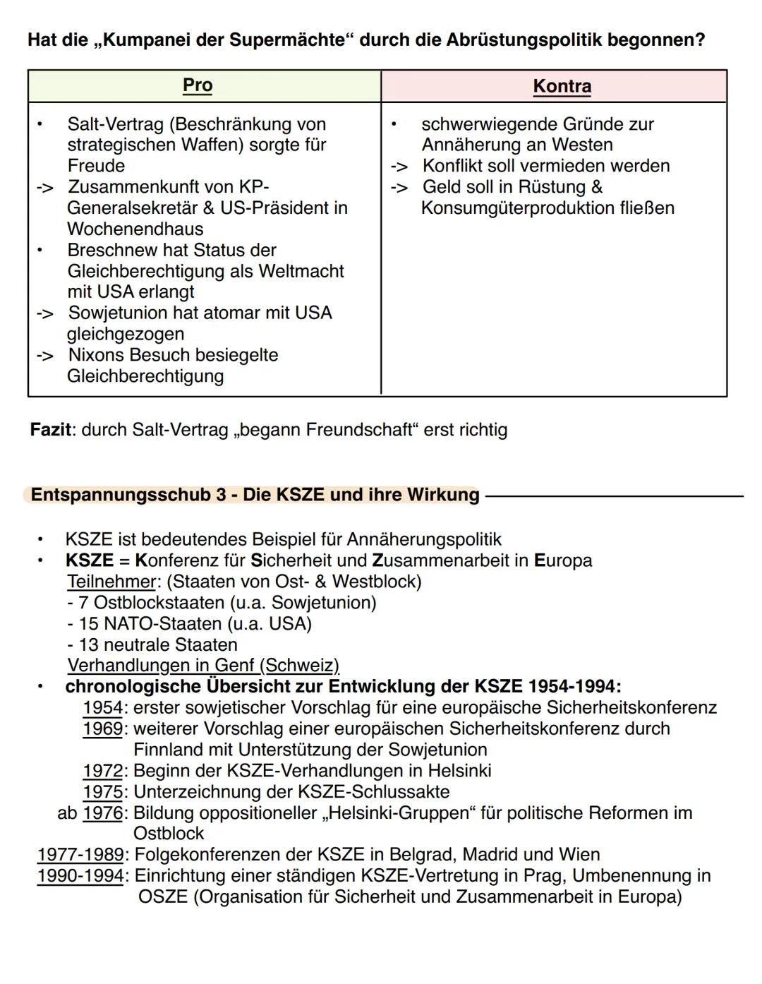 -Kompakt-
# Geschichte
## Entspannungspolitik Willy Brandt
- Entspannungspolitik der 1970er Jahre ermöglichte allgemeine
Entschärfung des