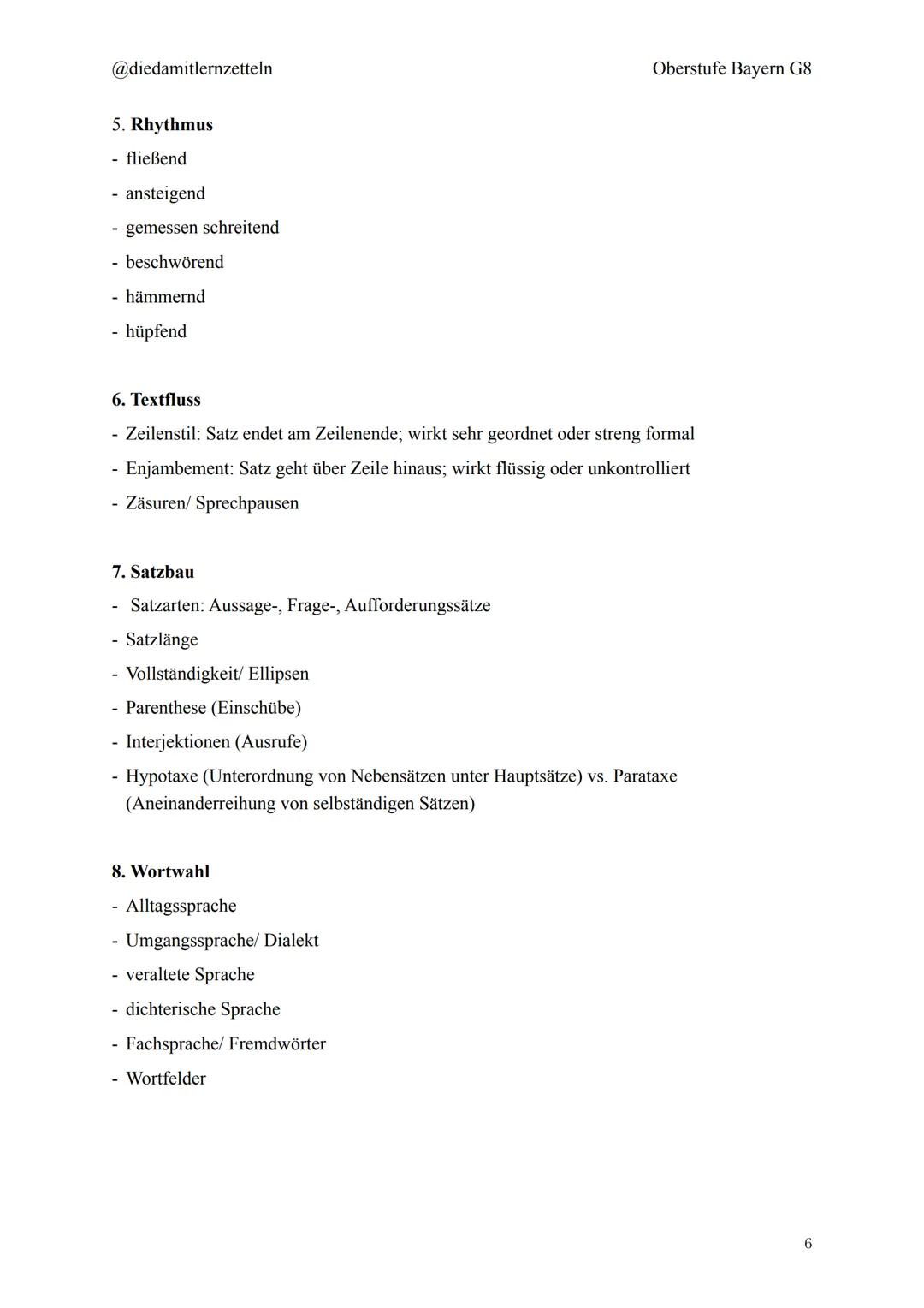 @diedamitlernzetteln
Oberstufe Bayern G8
# Deutsch Zusammenfassung ABI
1. Dramenanalyse
2
2.1 Aufbau Dramenanalyse
2
2. Gedichtanalyse
4
2